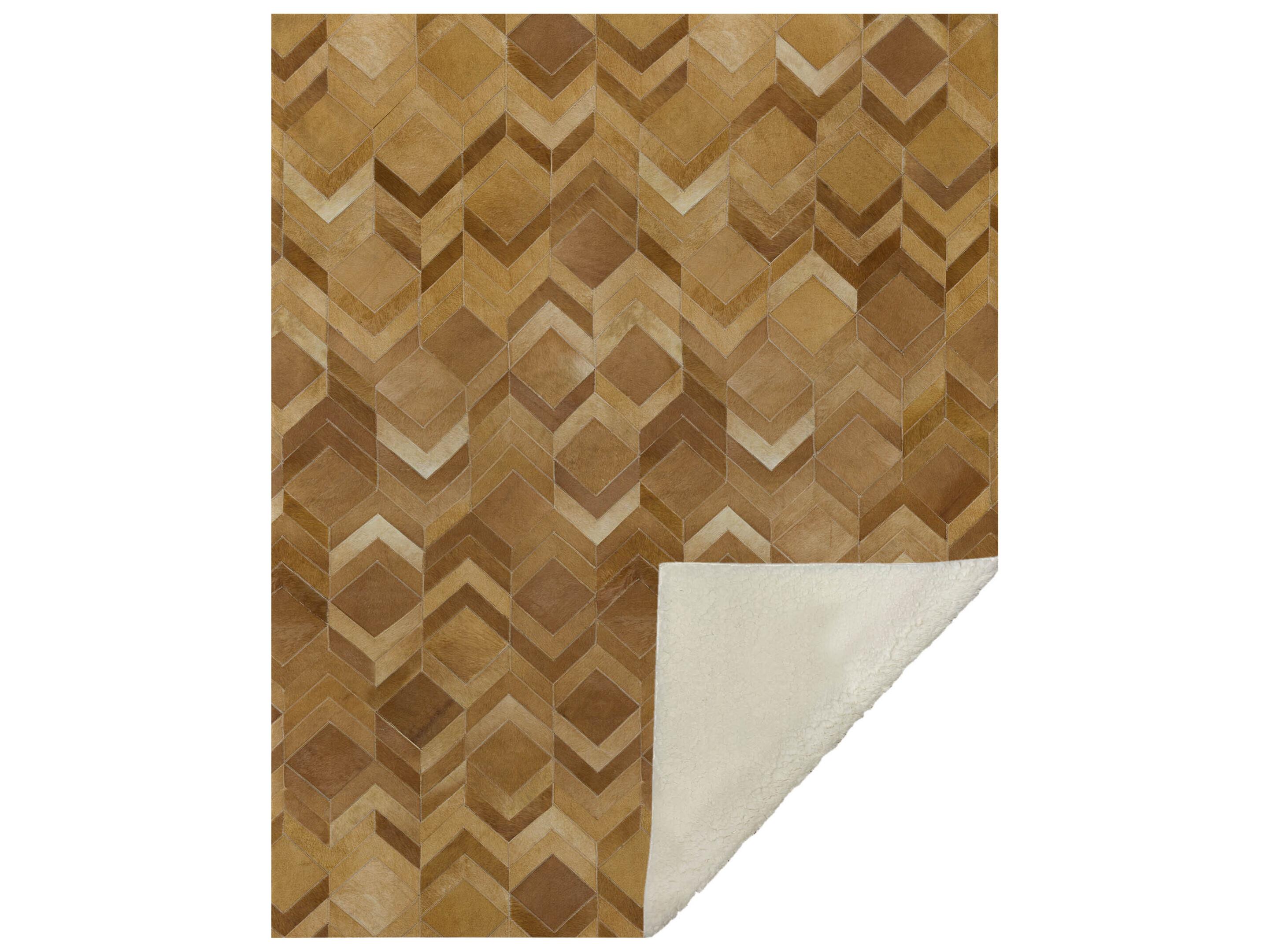 Dalyn Sherpa Brown Polyester Throw