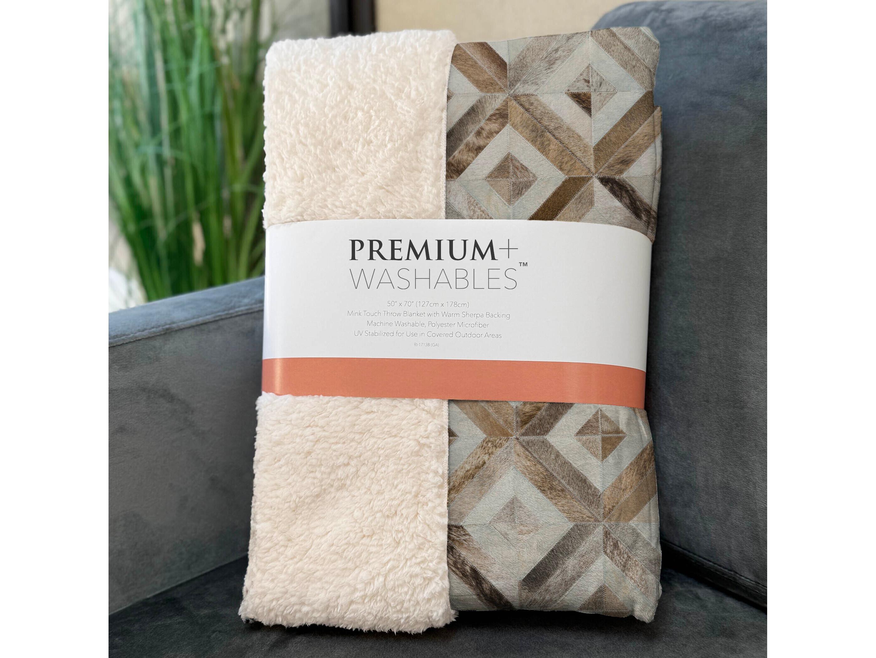 Dalyn Sherpa Gray Polyester Throw