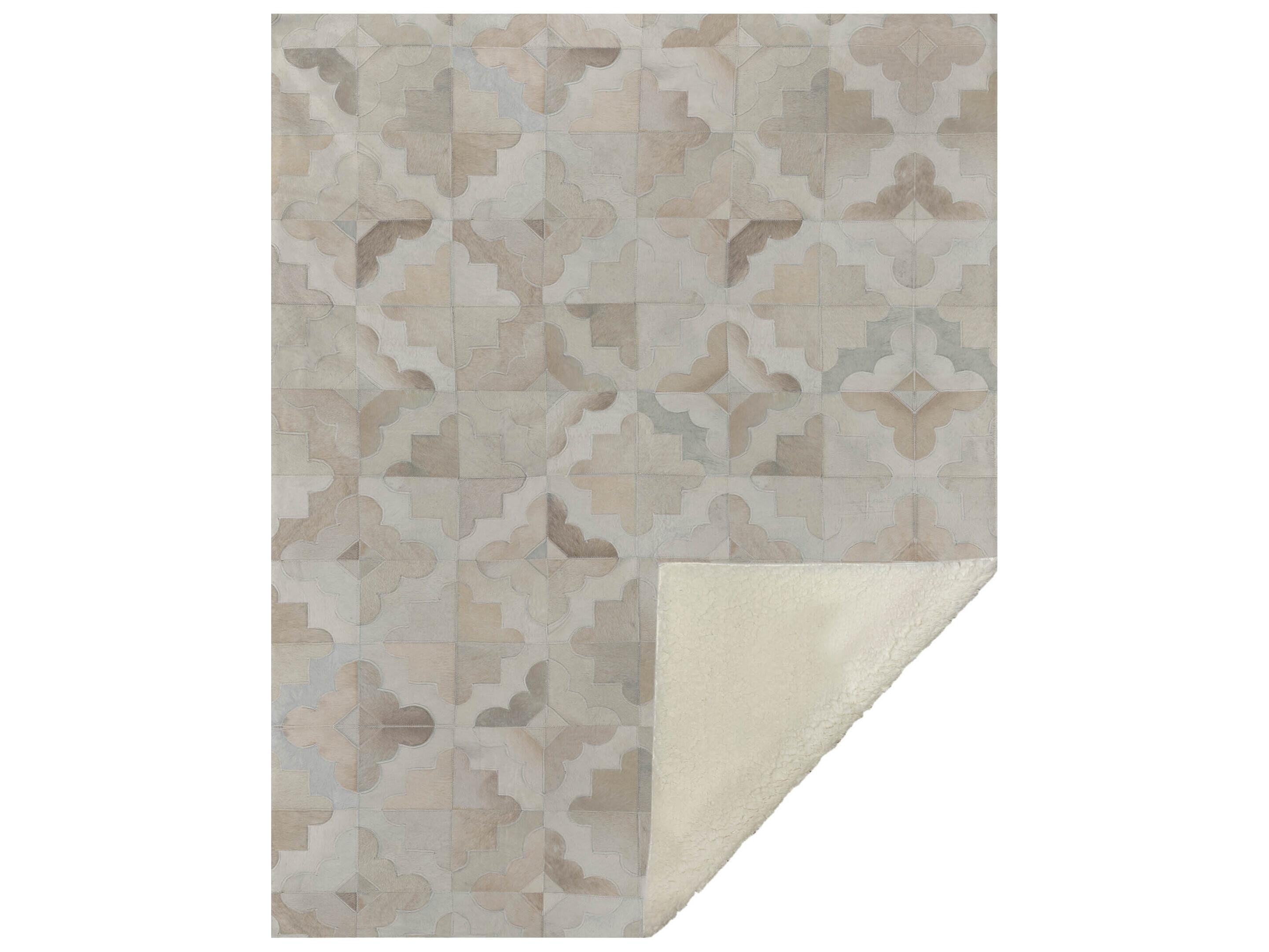 Dalyn Sherpa Ivory Polyester Throw