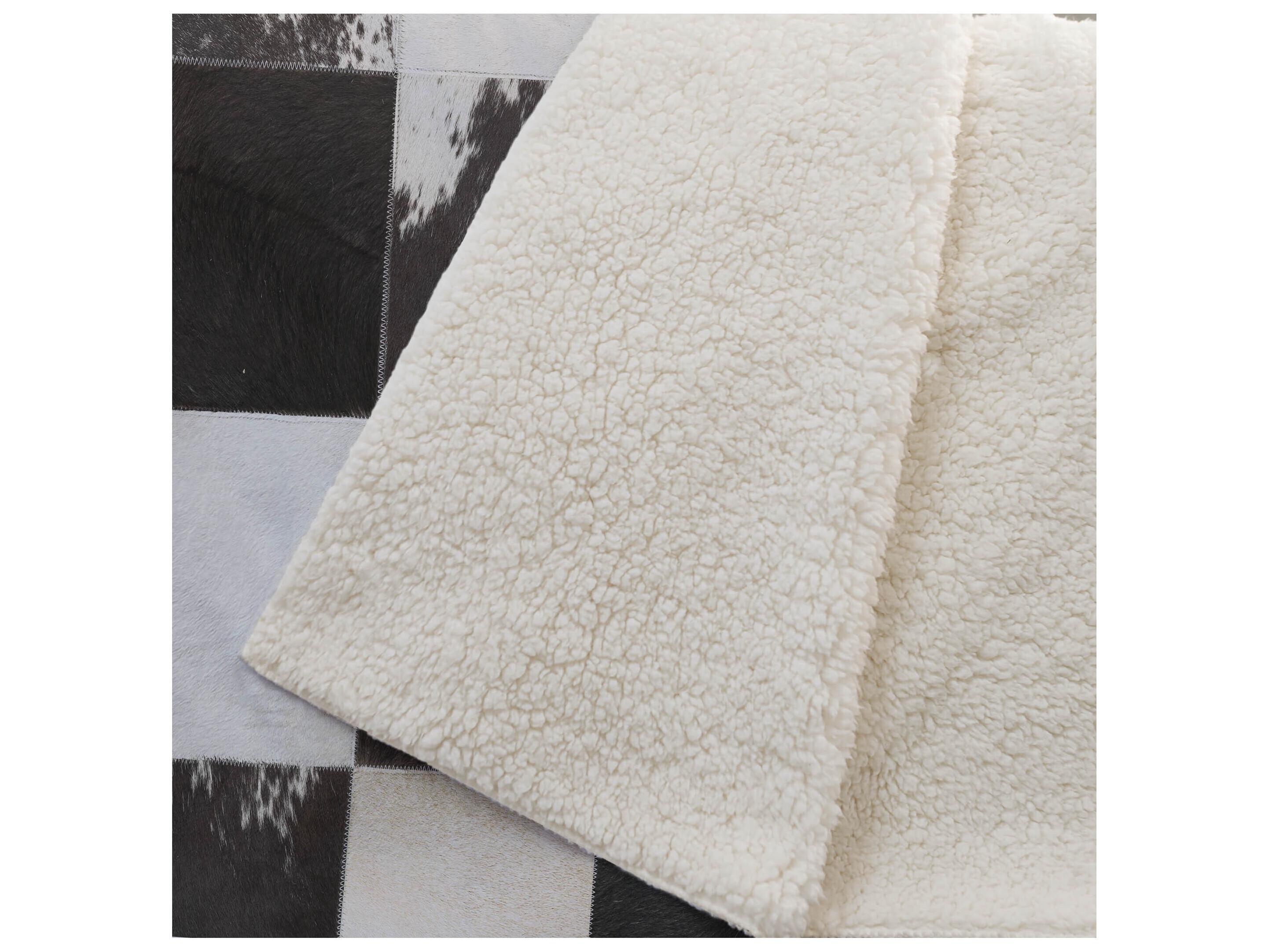 Dalyn Sherpa Black Polyester Throw