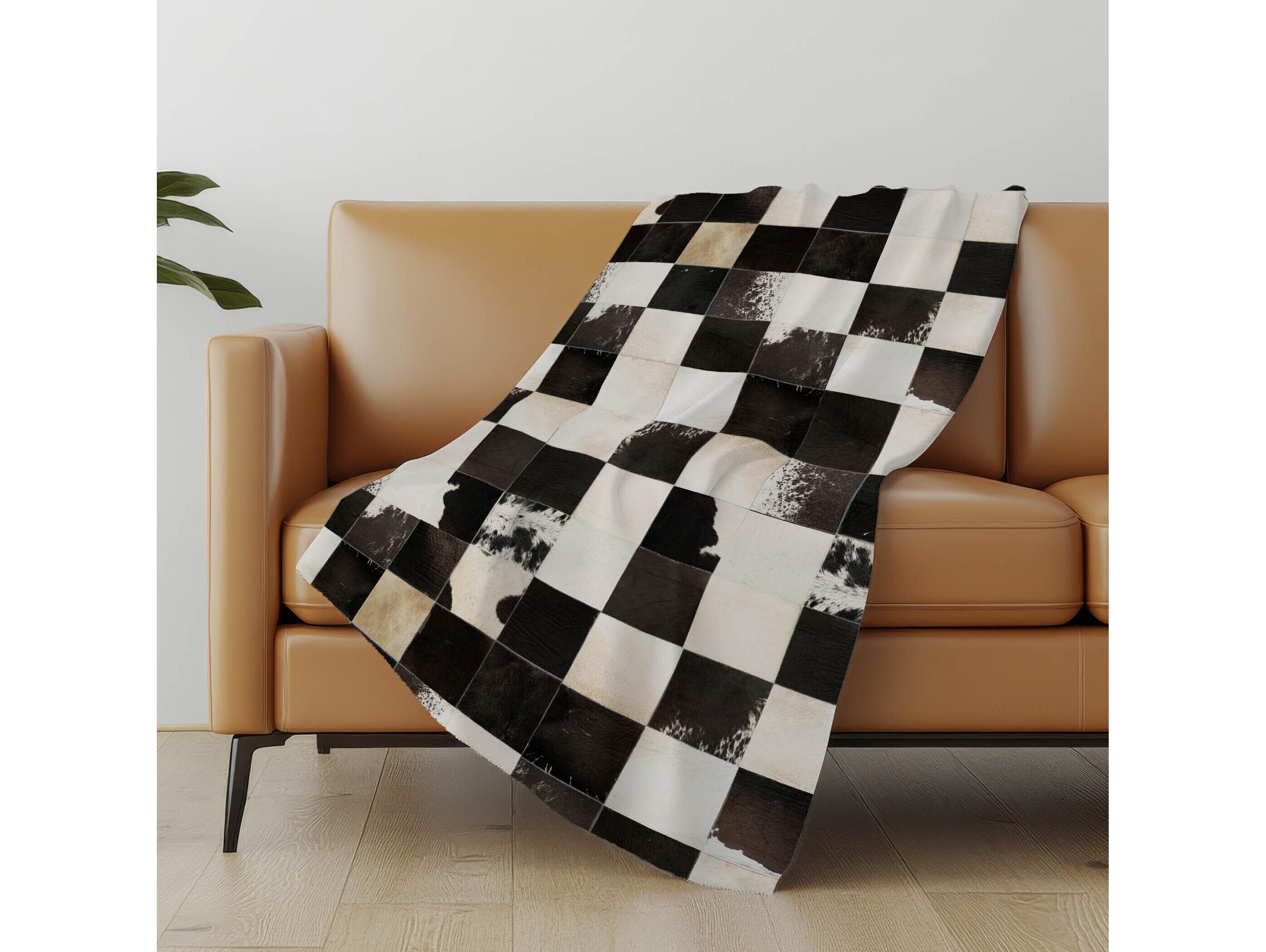 Dalyn Sherpa Black Polyester Throw