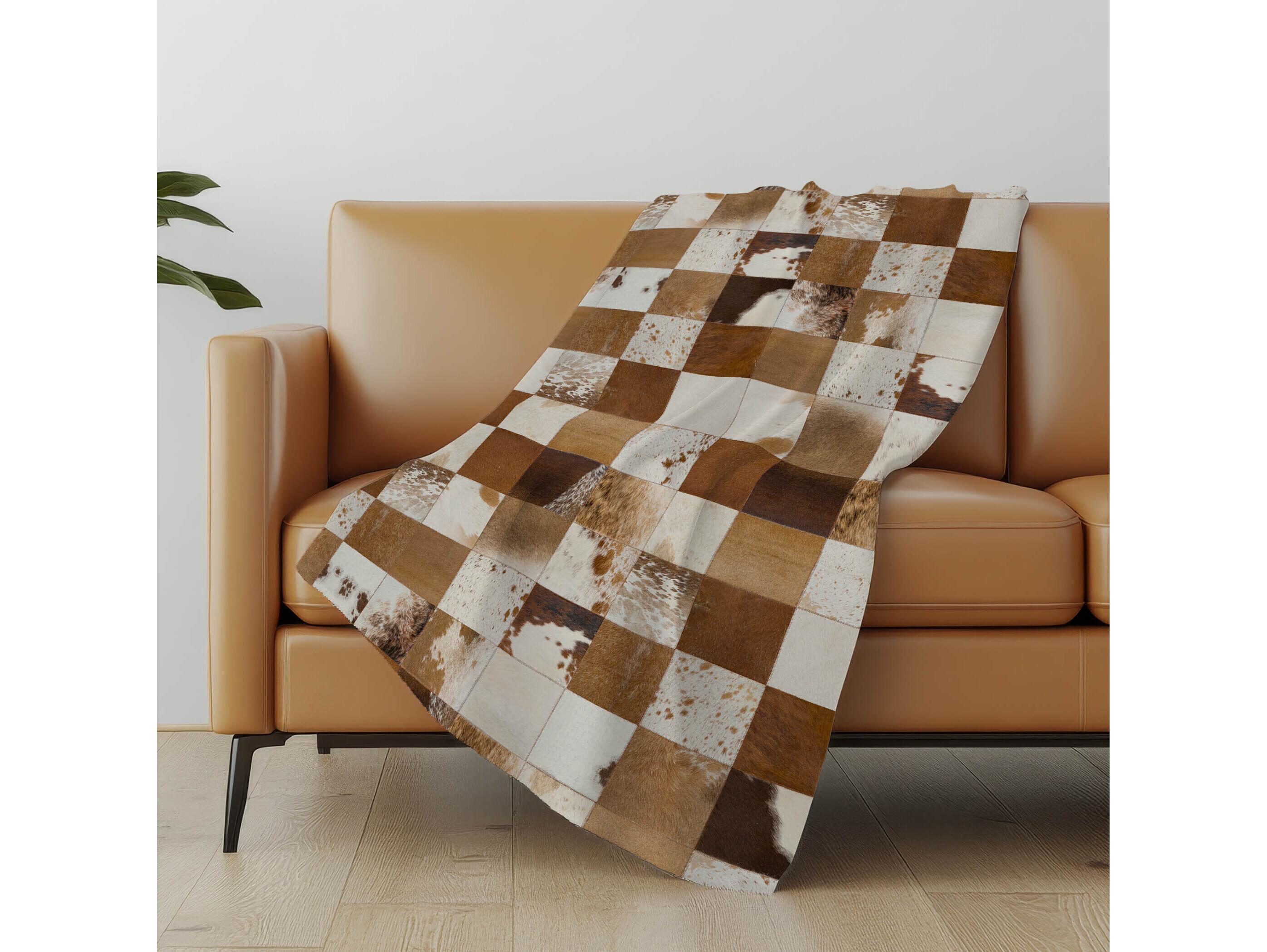 Dalyn Sherpa Brown Polyester Throw
