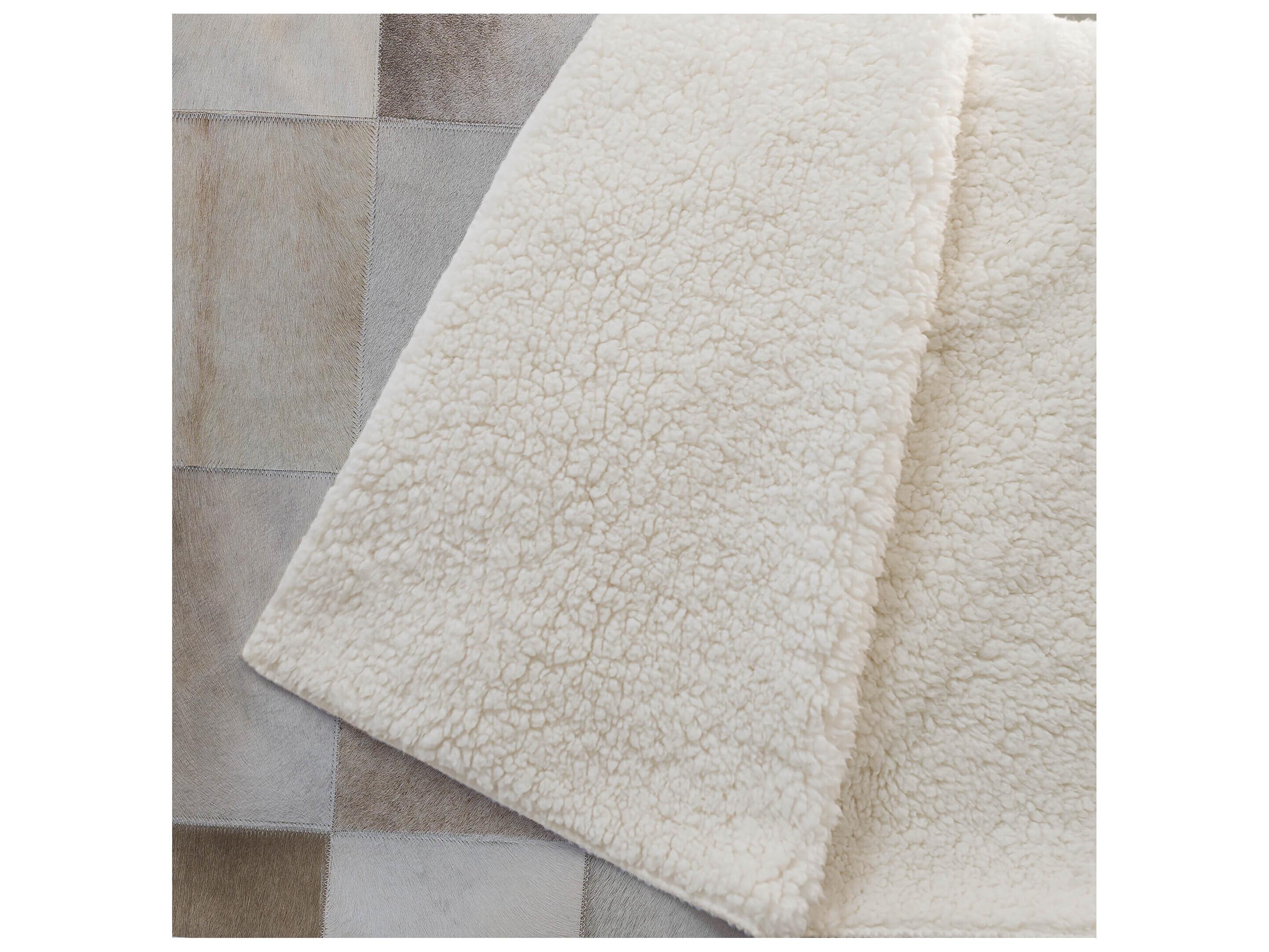 Dalyn Sherpa Taupe Polyester Throw