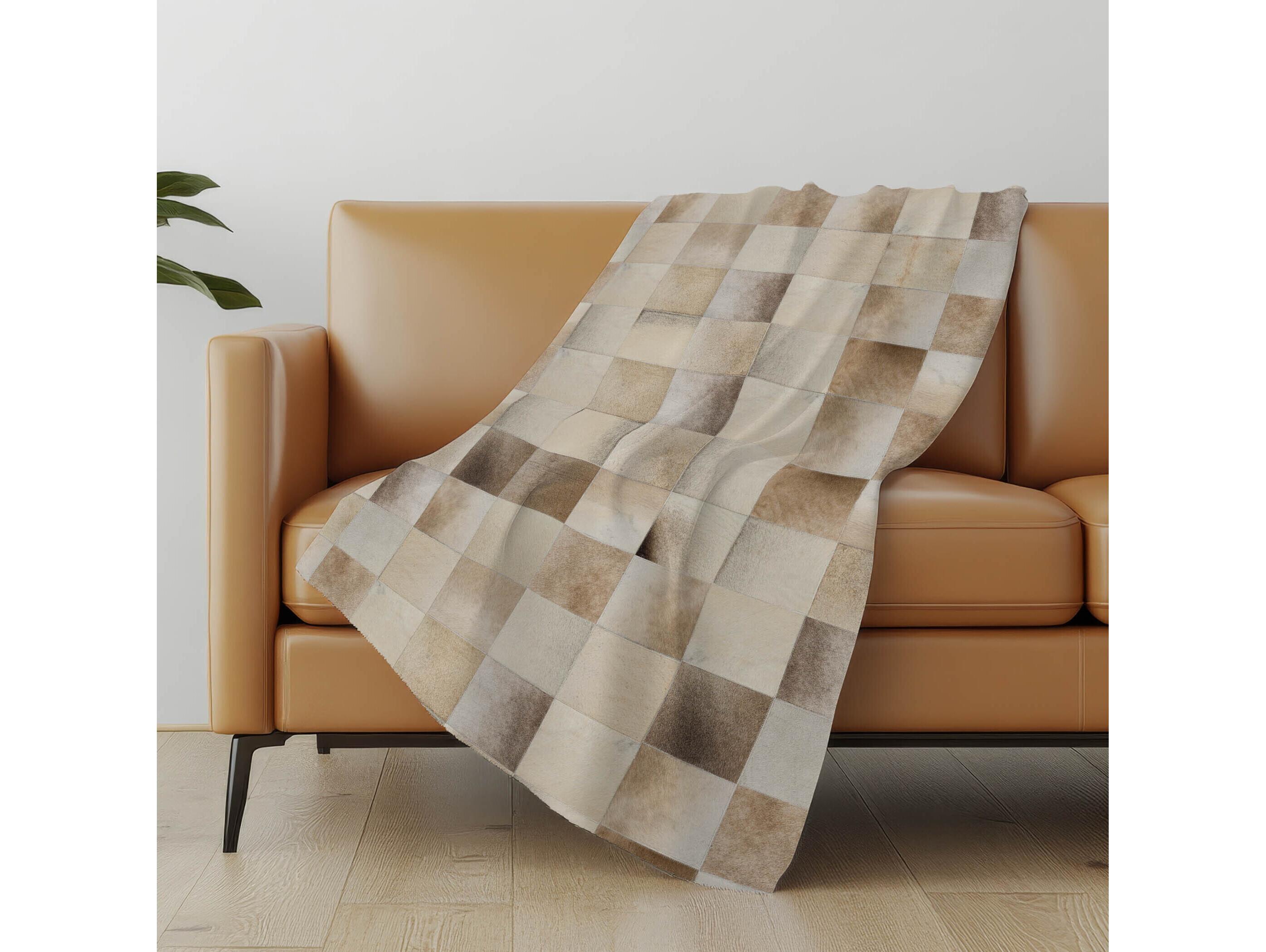 Dalyn Sherpa Taupe Polyester Throw