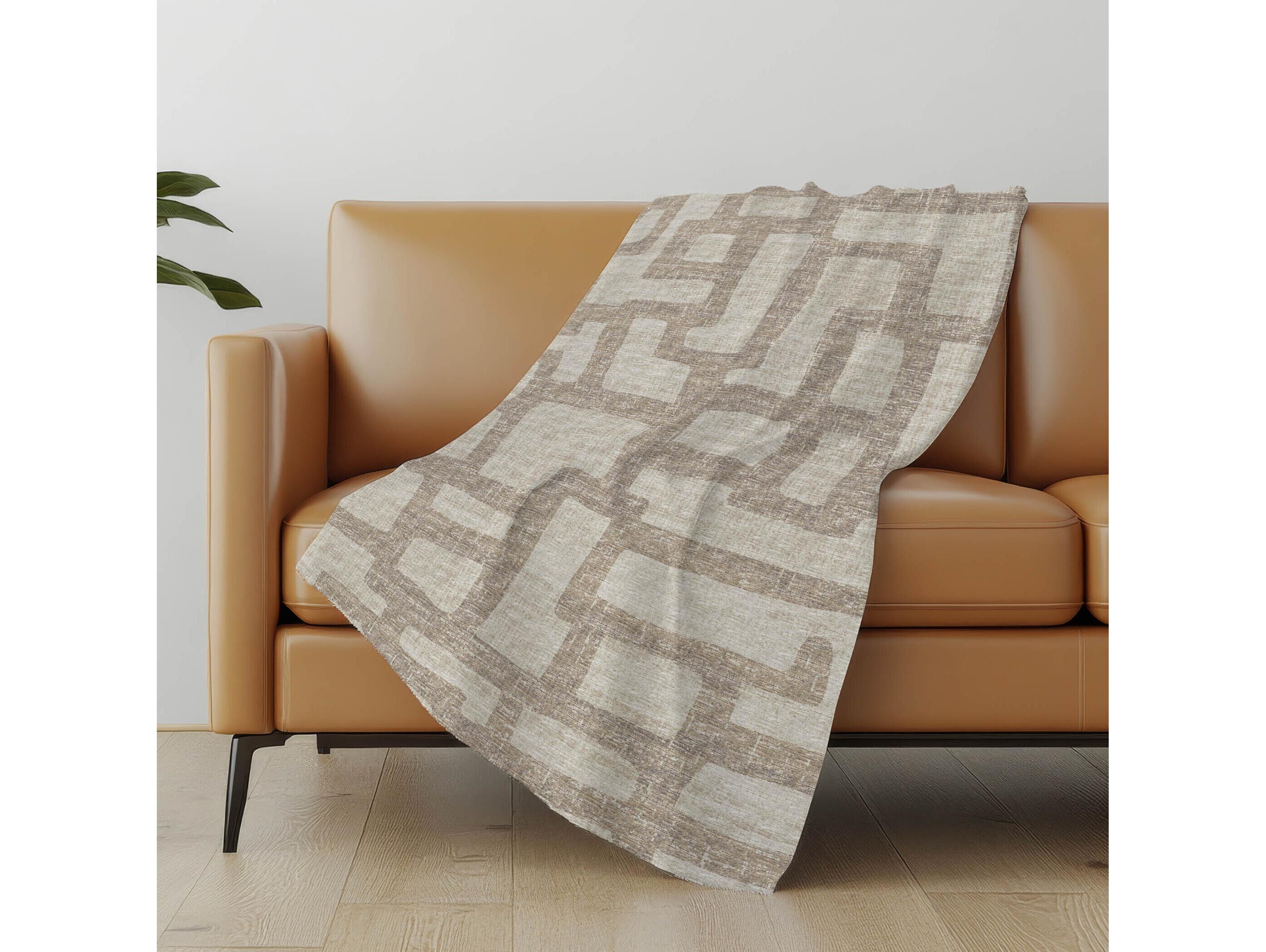 Dalyn Sherpa Neutral Polyester Throw