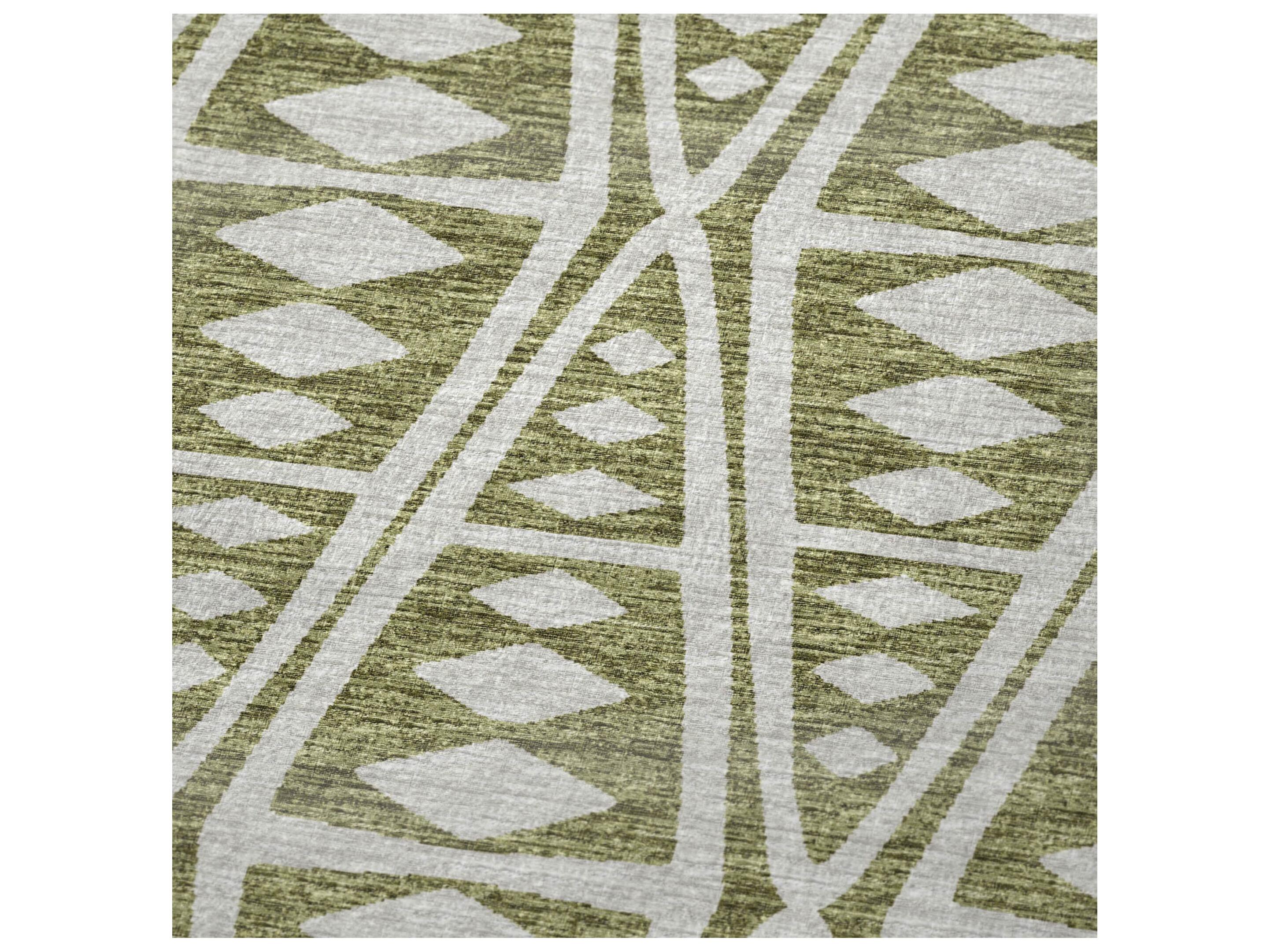 Dalyn Sherpa Green Polyester Throw