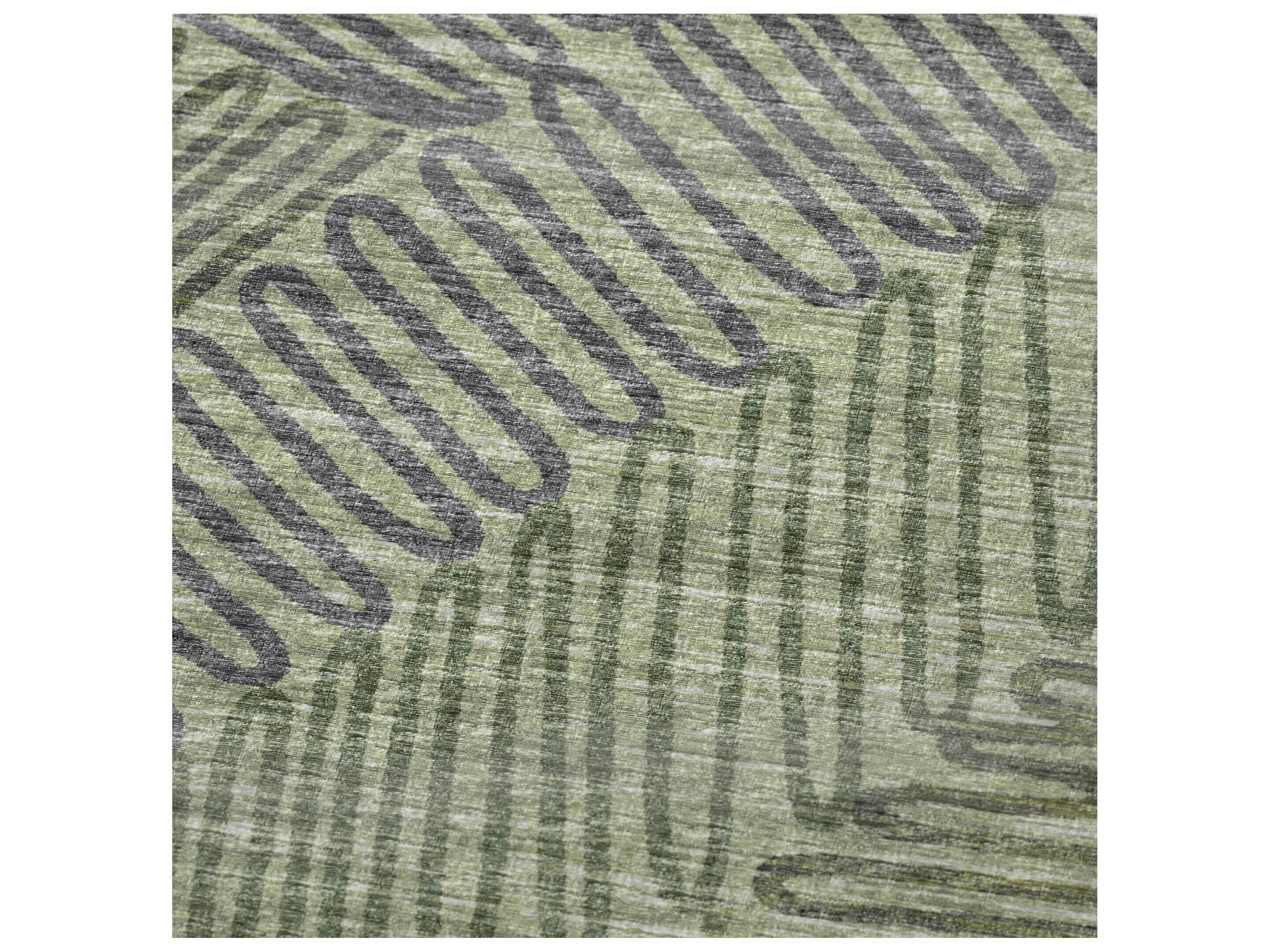 Dalyn Sherpa Green Polyester Throw