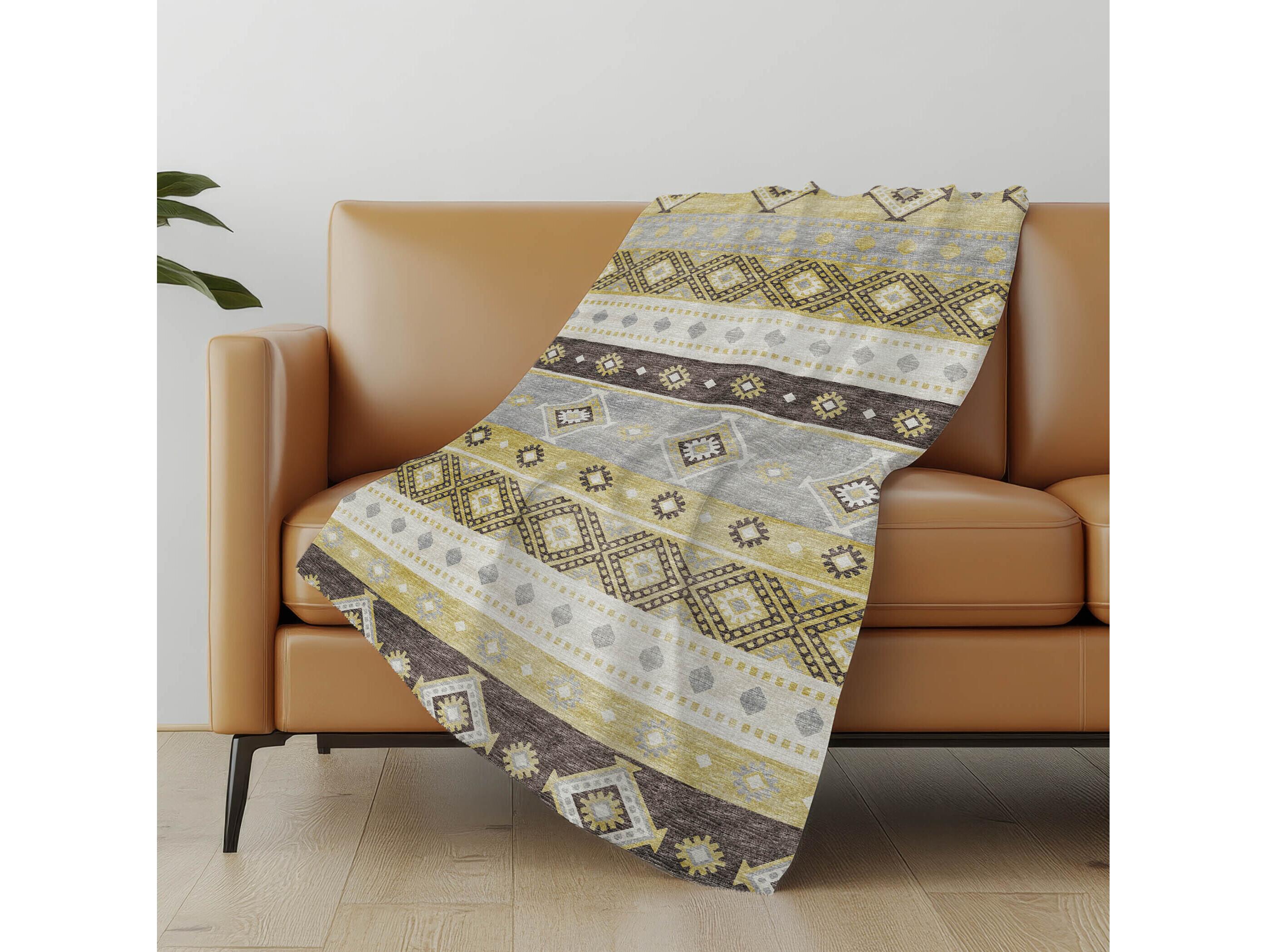 Dalyn Sherpa Purple Polyester Throw