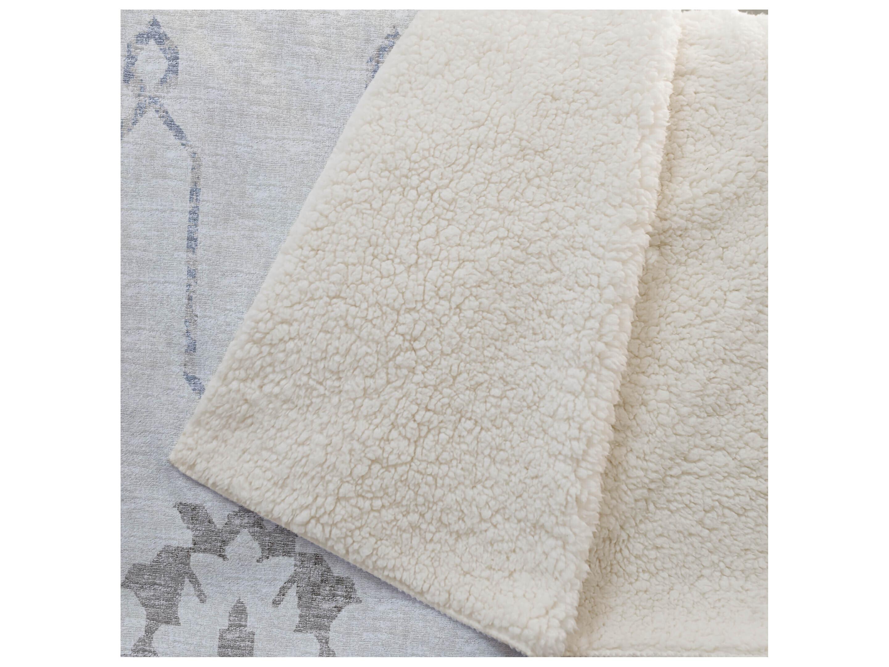 Dalyn Sherpa Neutral Polyester Throw