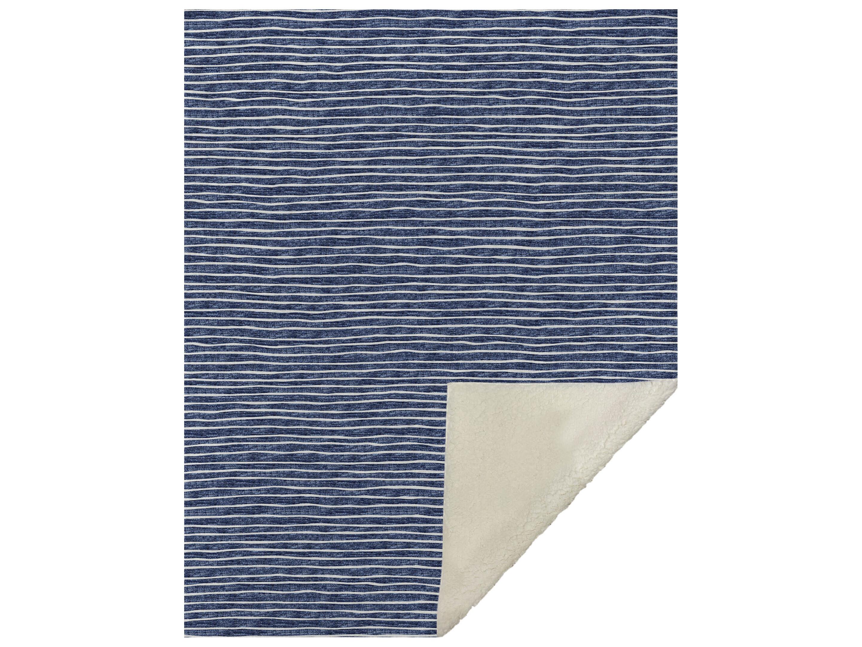 Dalyn Sherpa Blue Polyester Throw