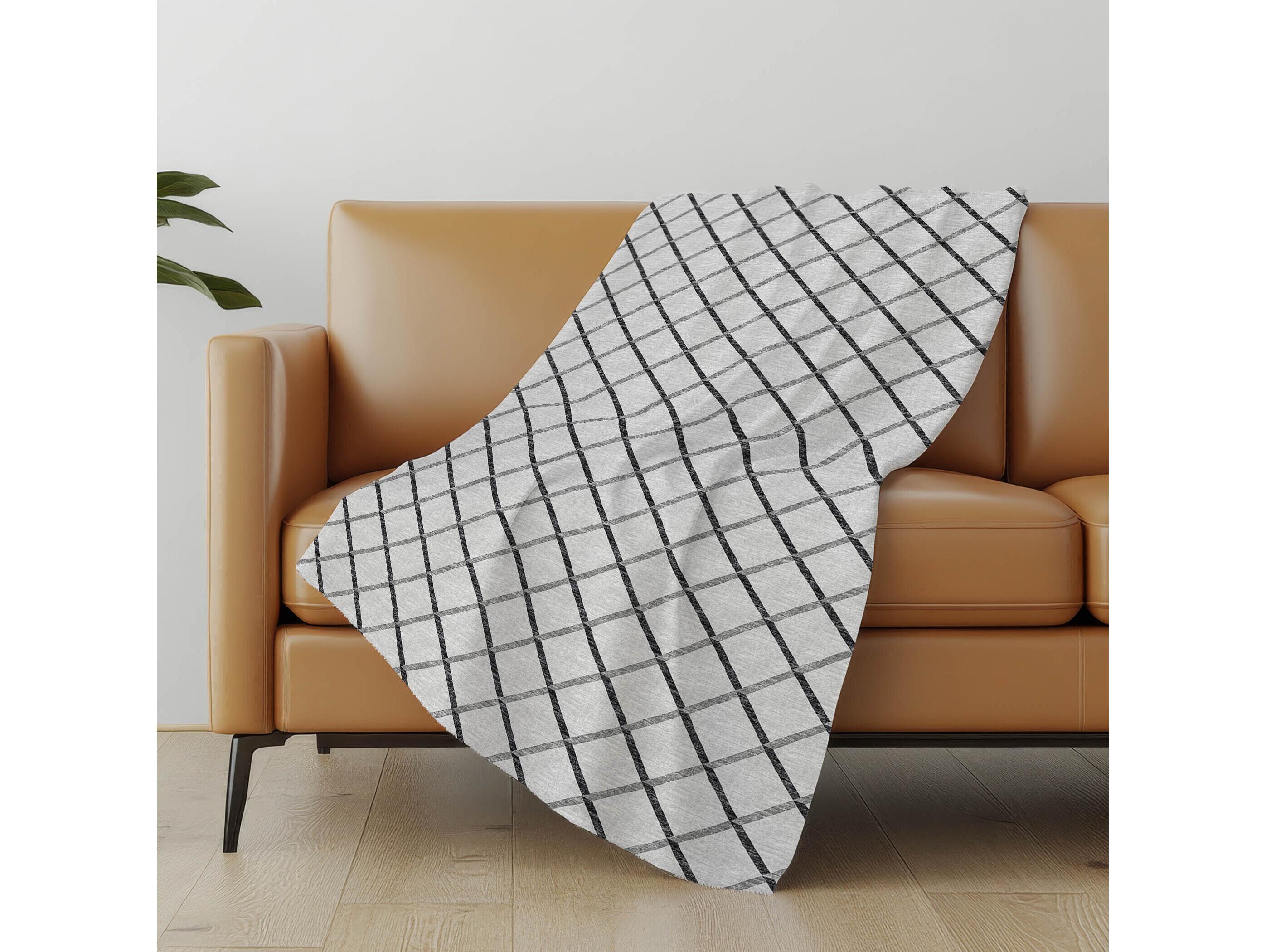 Dalyn Sherpa Gray Polyester Throw