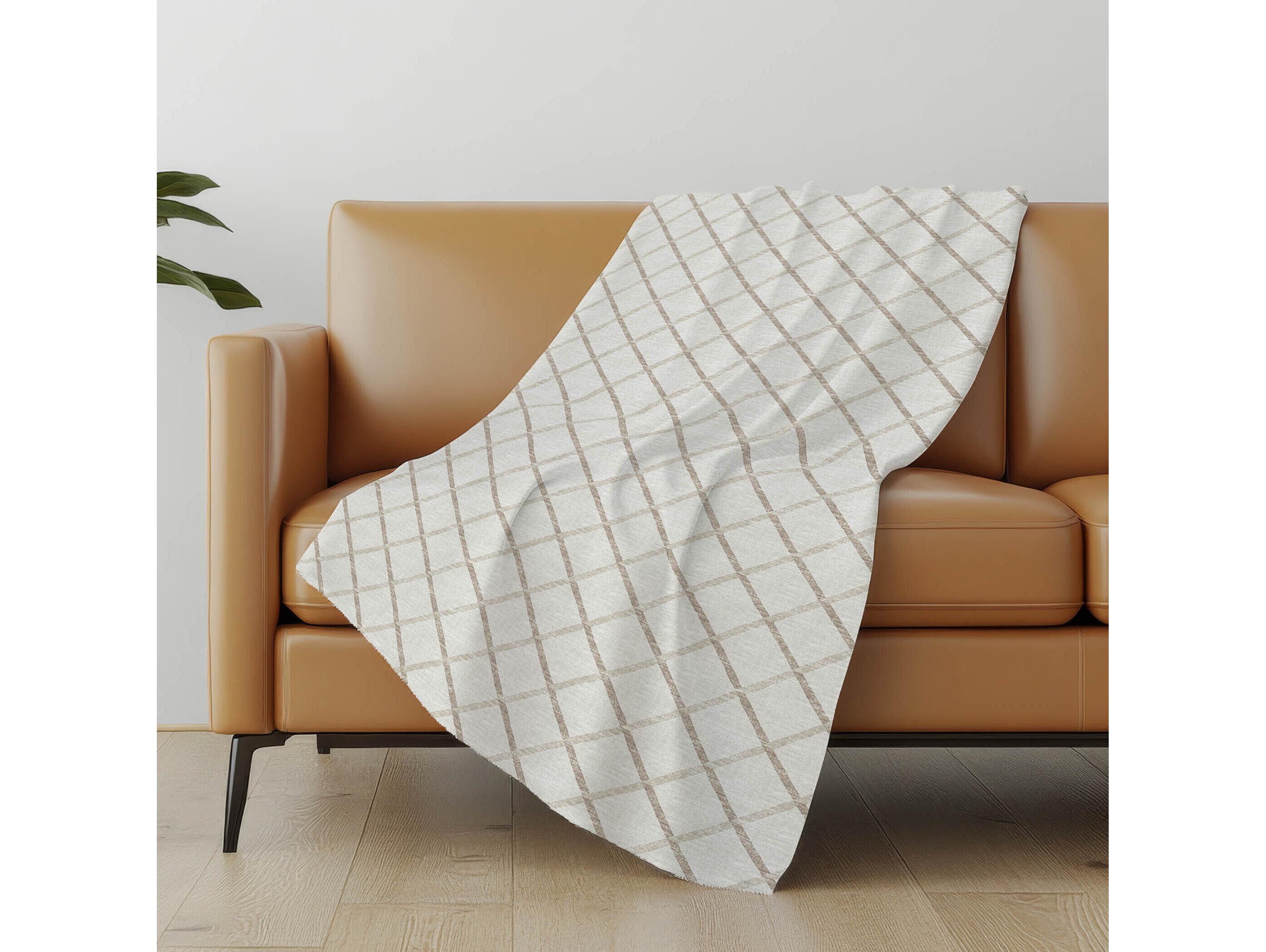 Dalyn Sherpa Ivory Polyester Throw