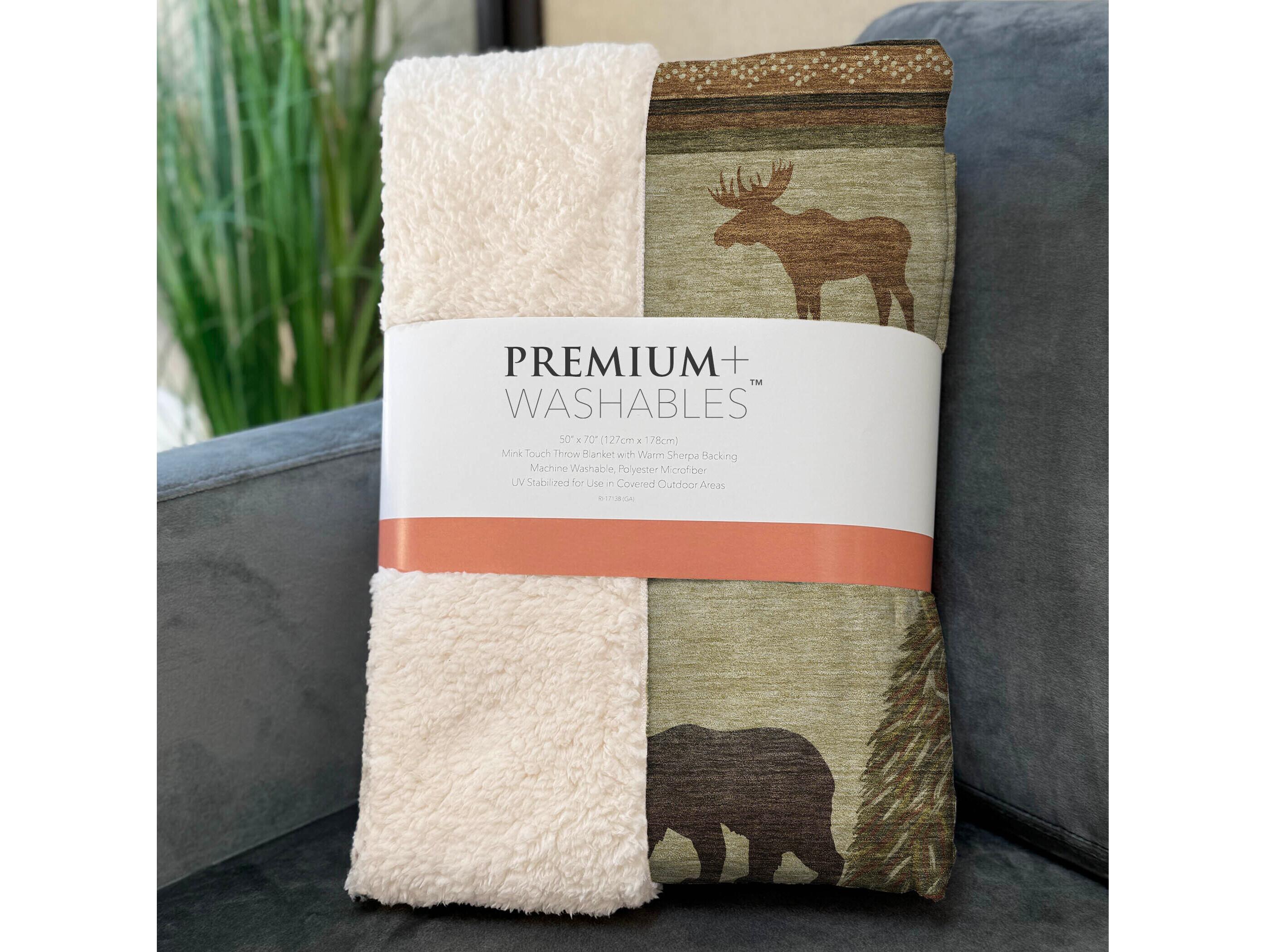 Dalyn Sherpa Beige Polyester Throw