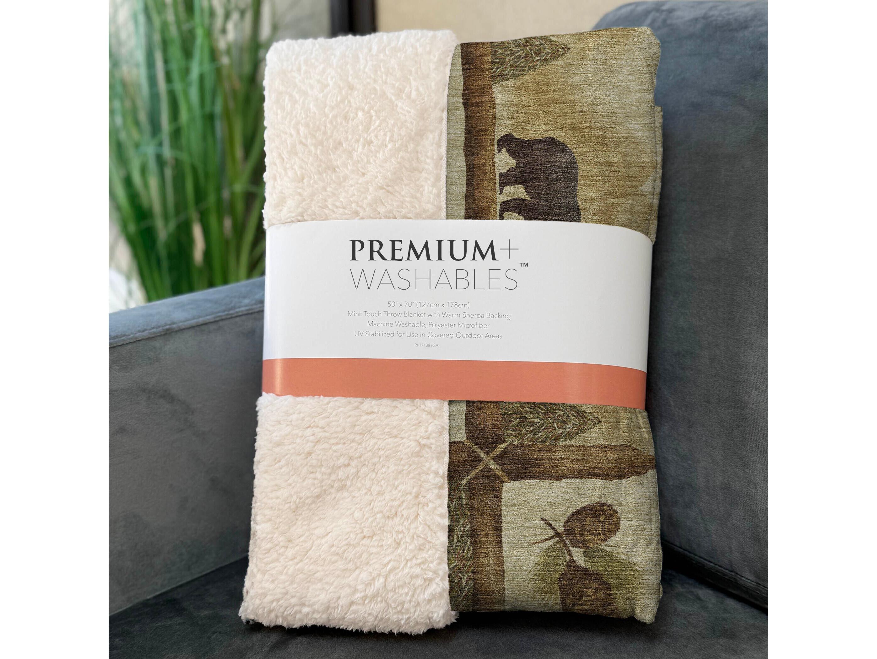 Dalyn Sherpa Beige Polyester Throw
