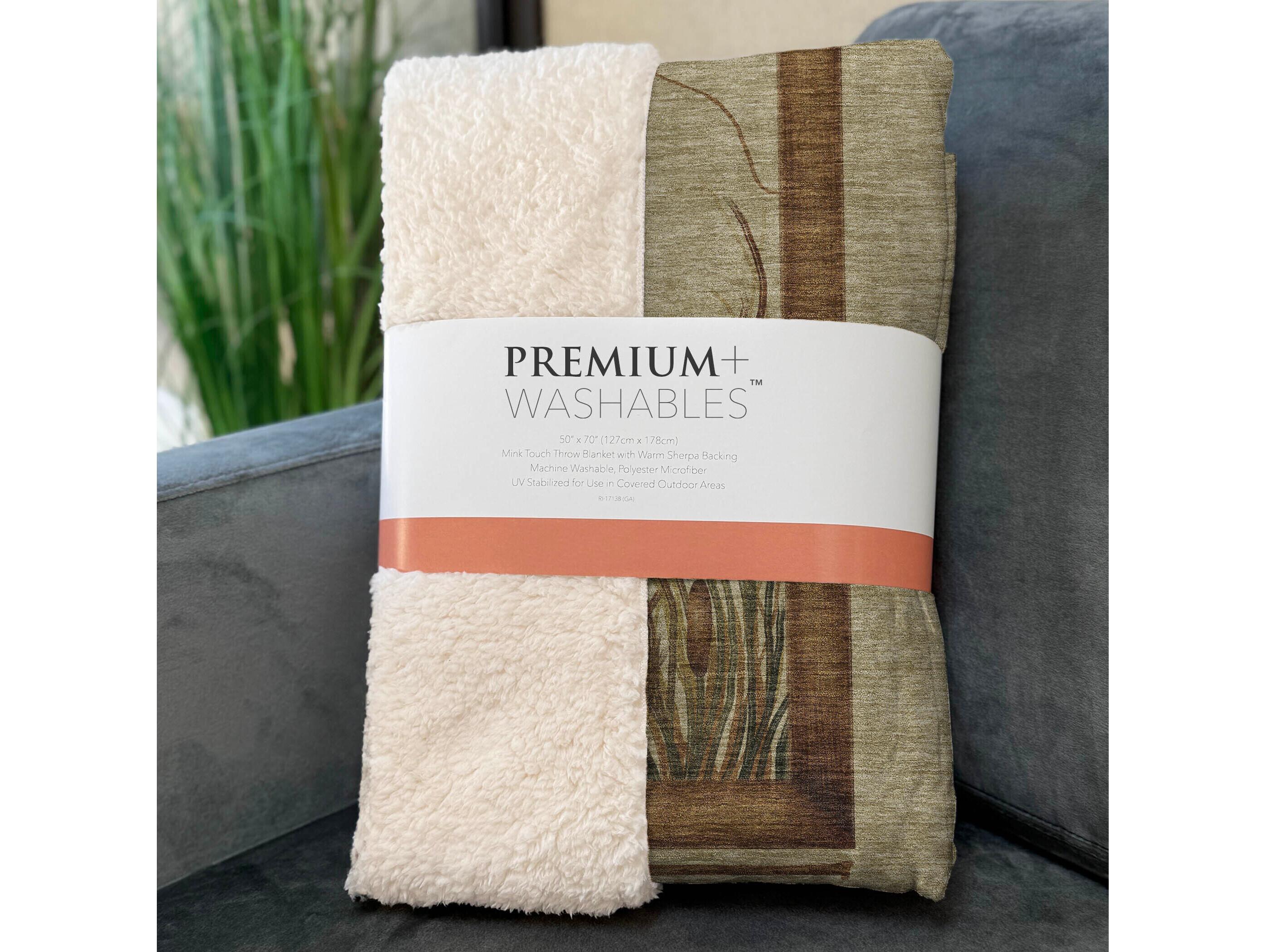 Dalyn Sherpa Beige Polyester Throw