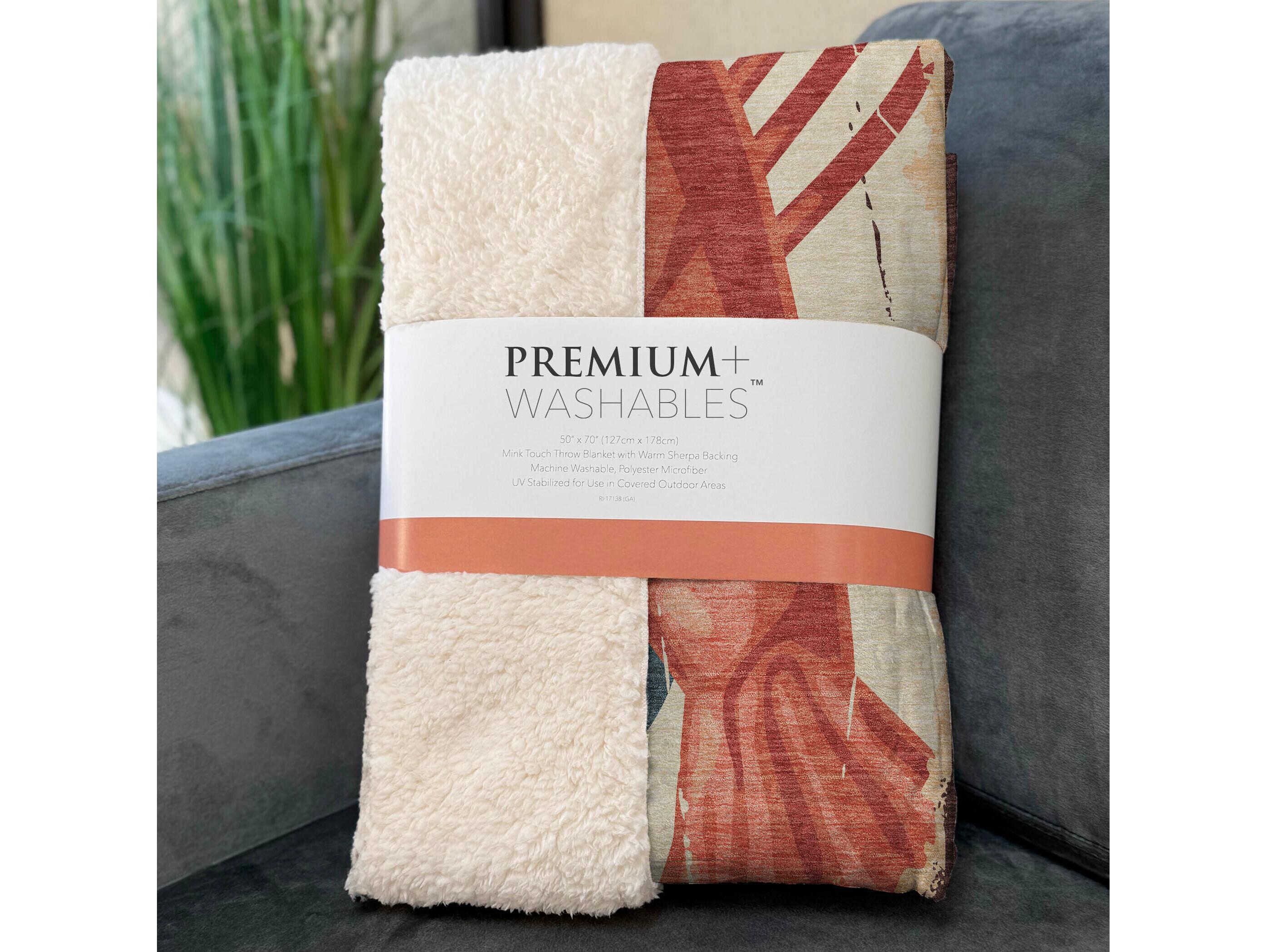 Dalyn Sherpa Beige Polyester Throw