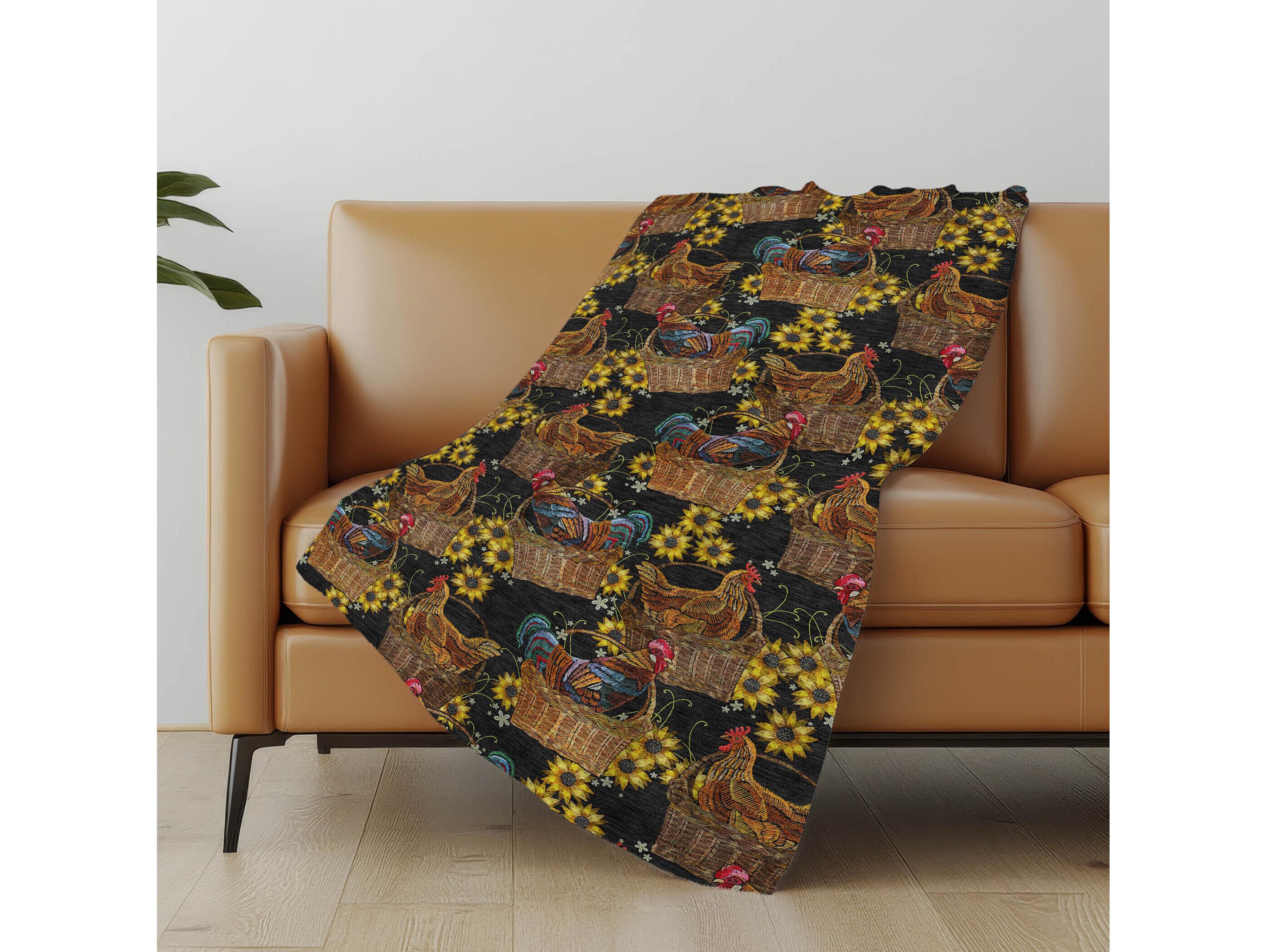 Dalyn Sherpa Black Polyester Throw