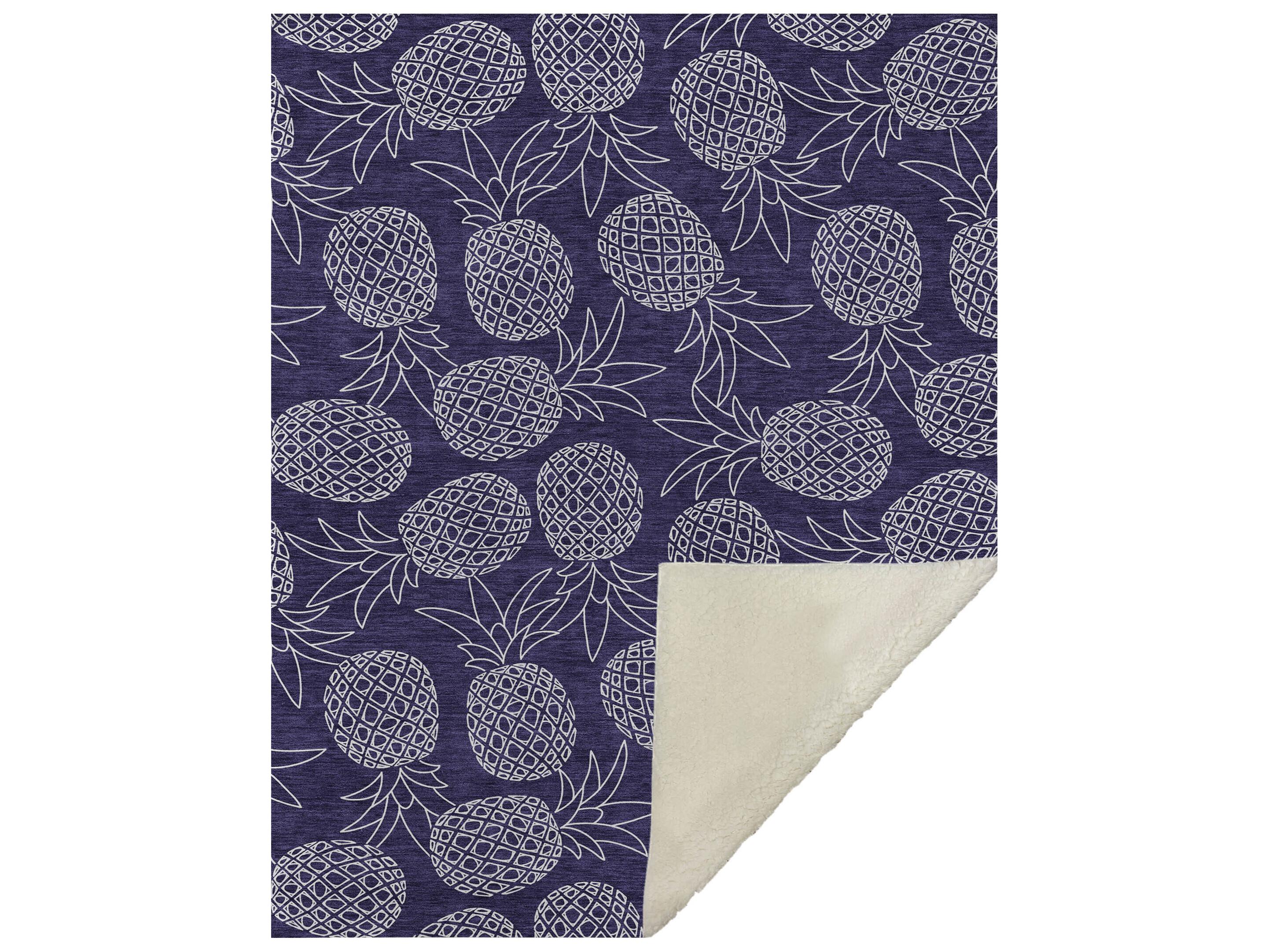 Dalyn Sherpa Blue Polyester Throw