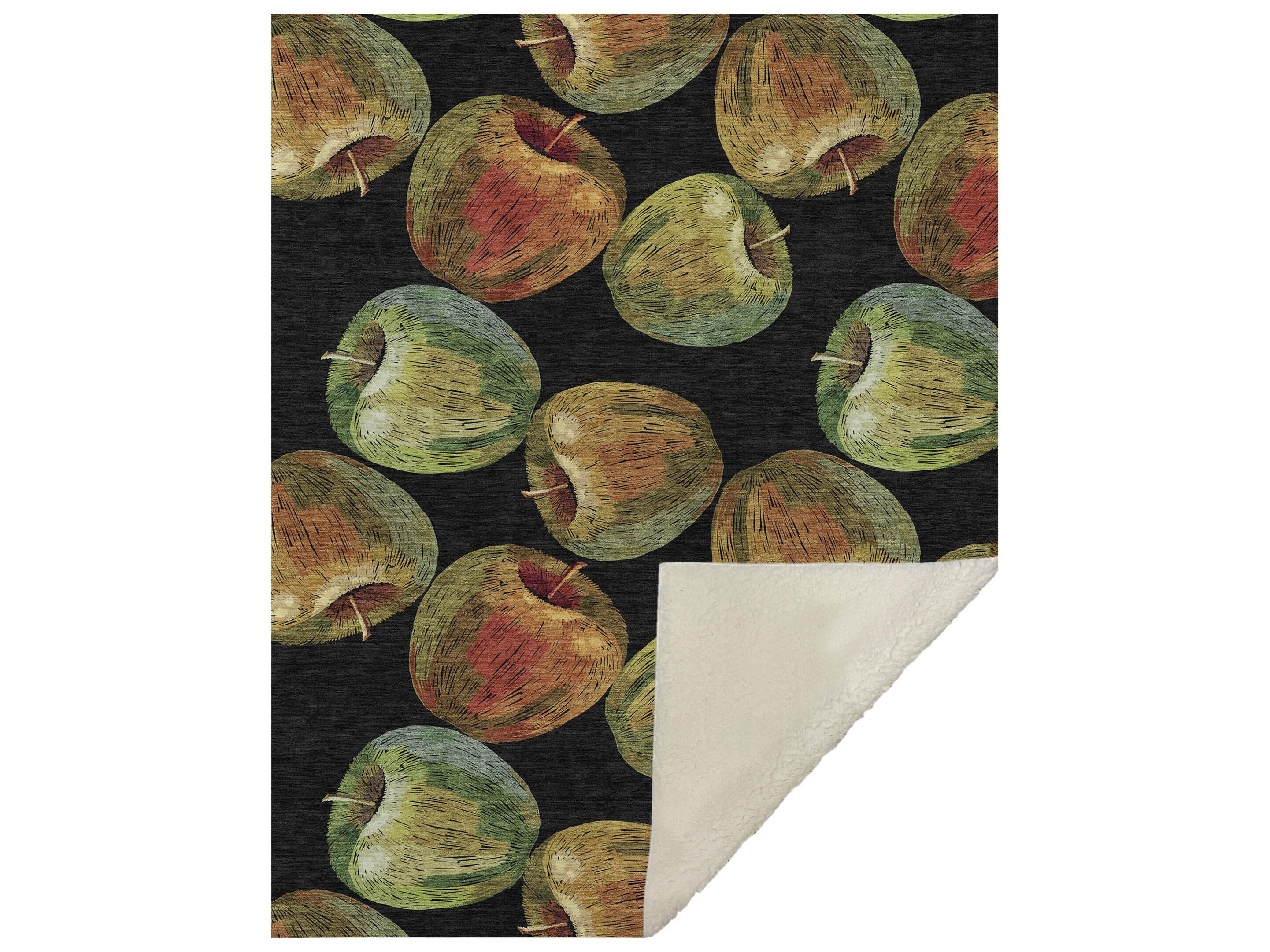 Dalyn Sherpa Black Polyester Throw