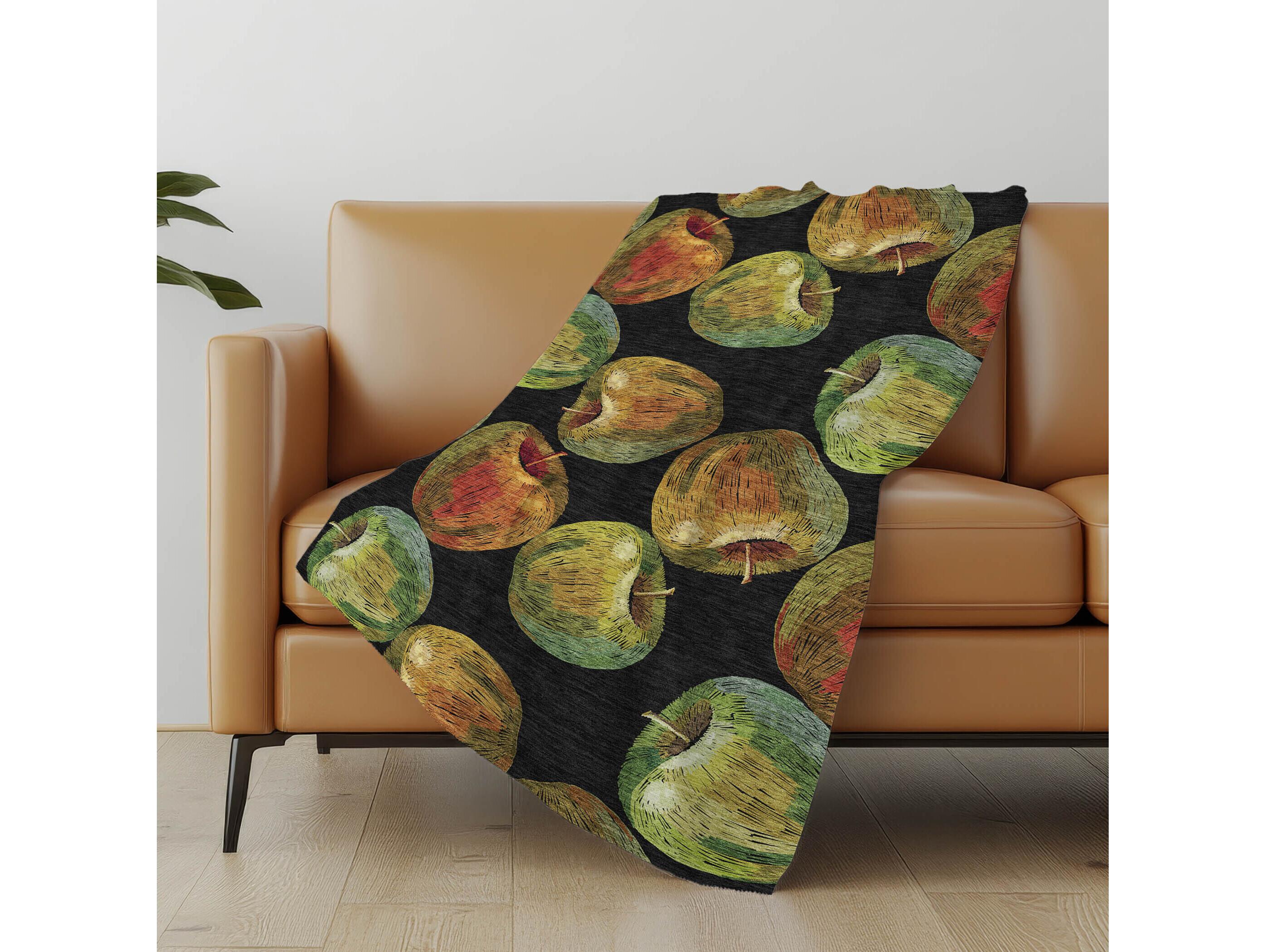 Dalyn Sherpa Black Polyester Throw