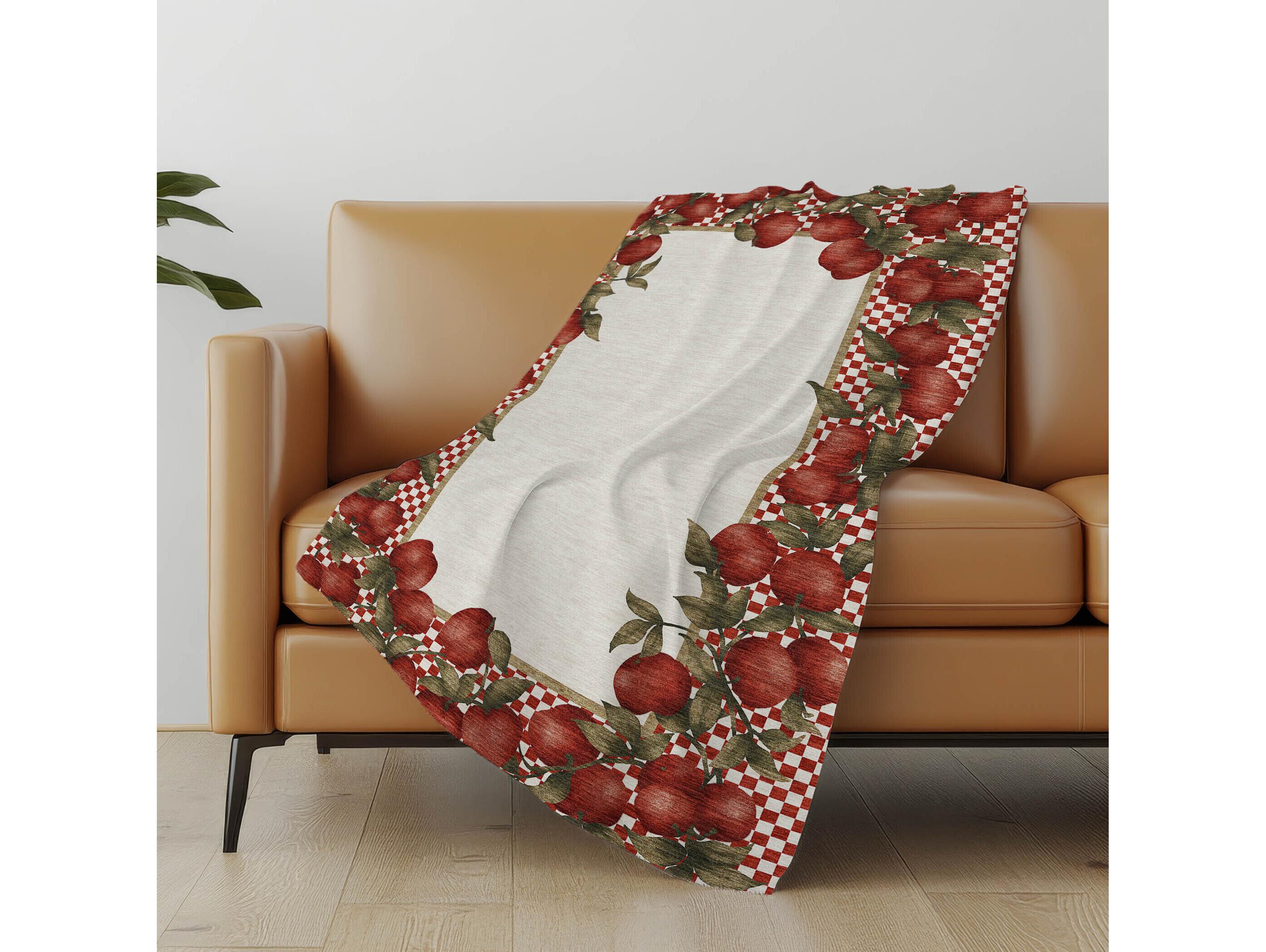 Dalyn Sherpa Red Polyester Throw