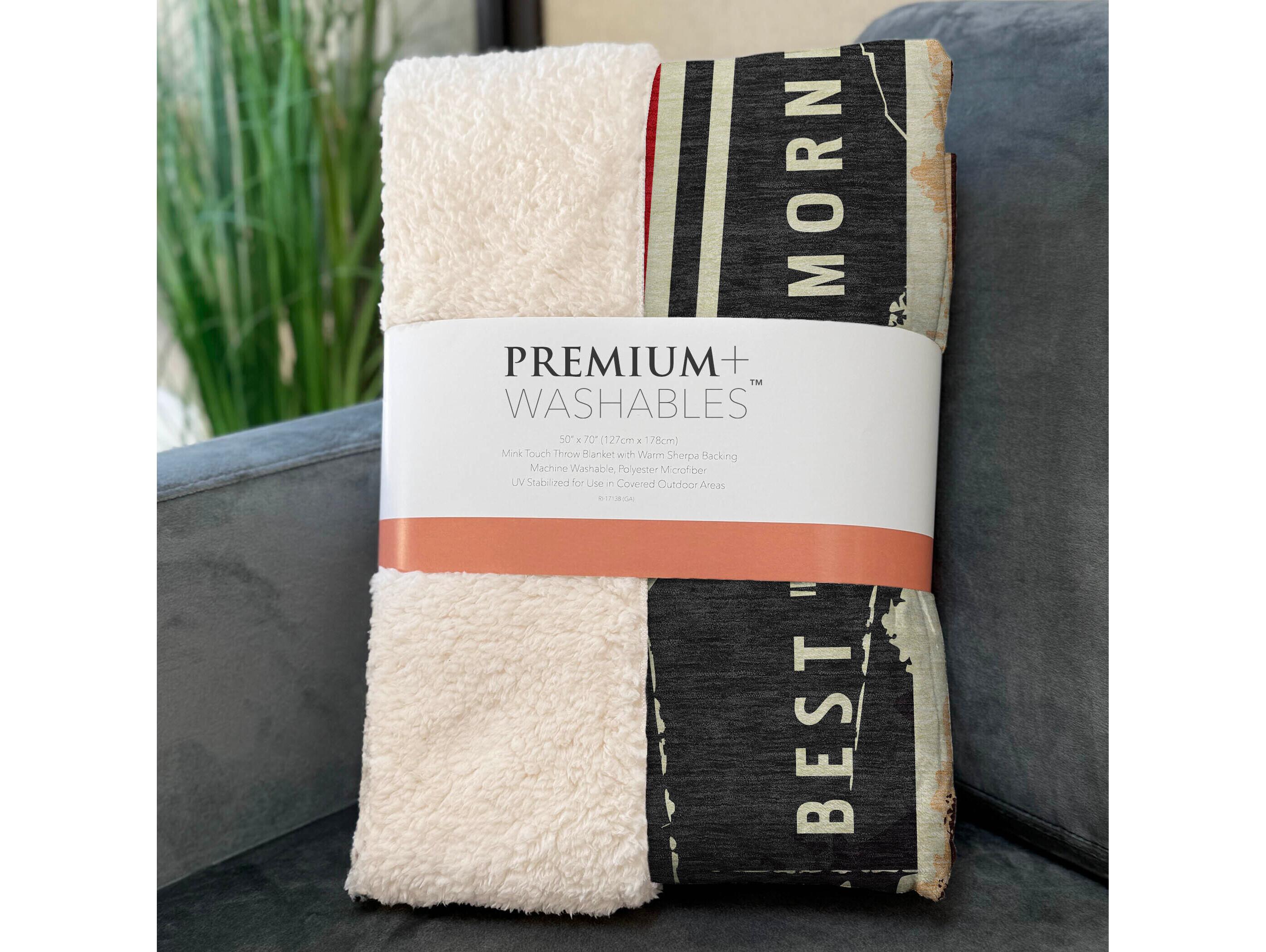 Dalyn Sherpa Black Polyester Throw