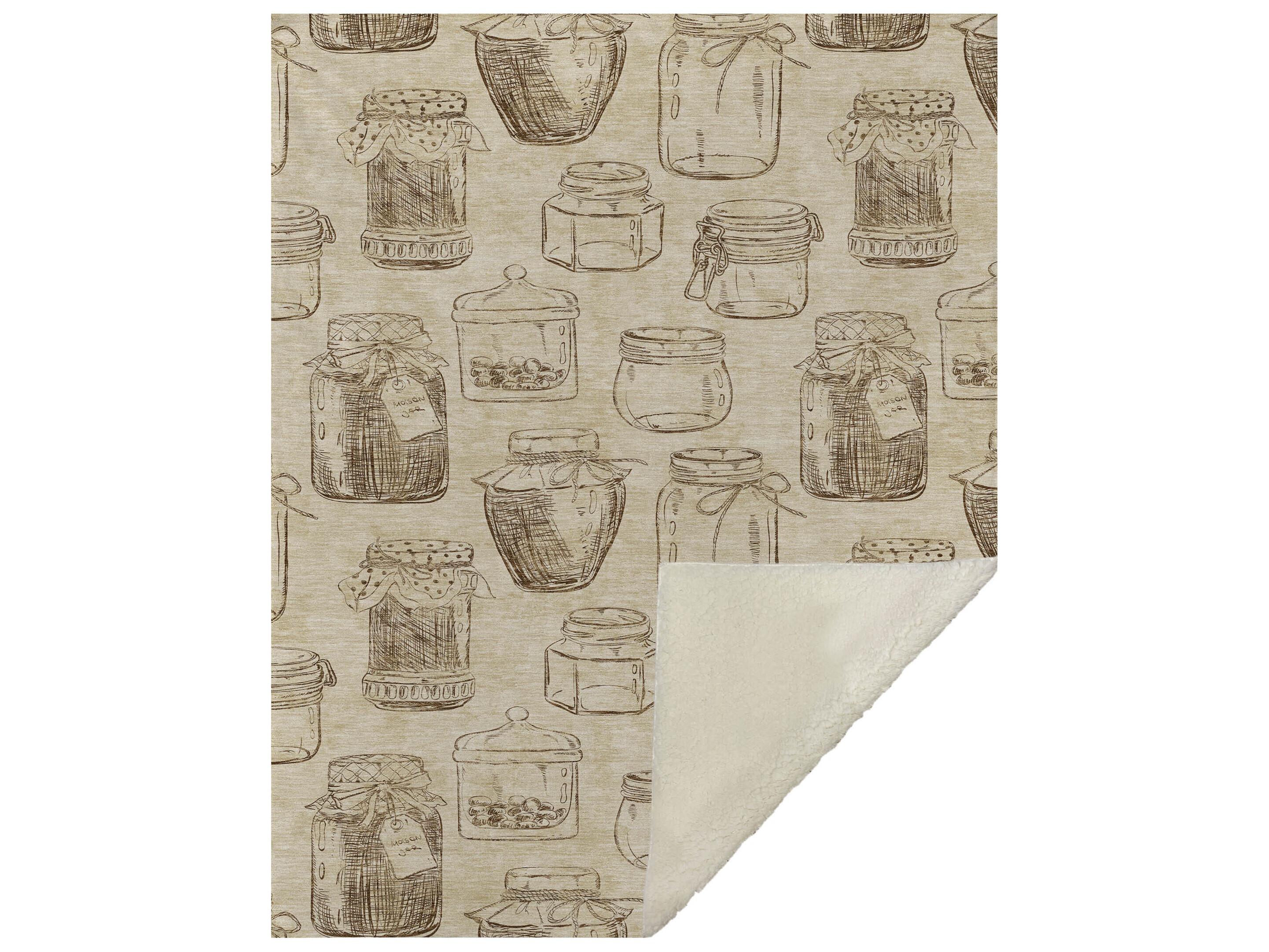 Dalyn Sherpa Ivory Polyester Throw