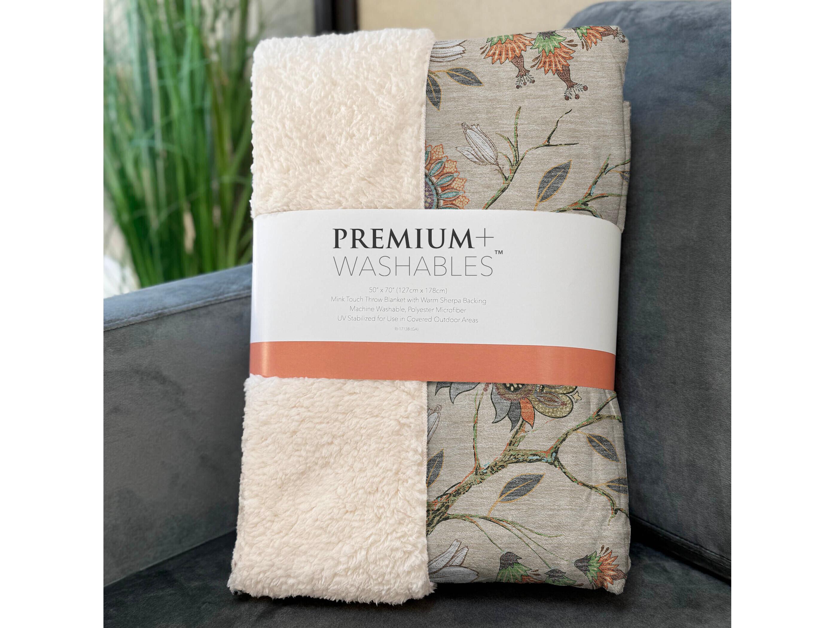 Dalyn Sherpa Beige Polyester Throw