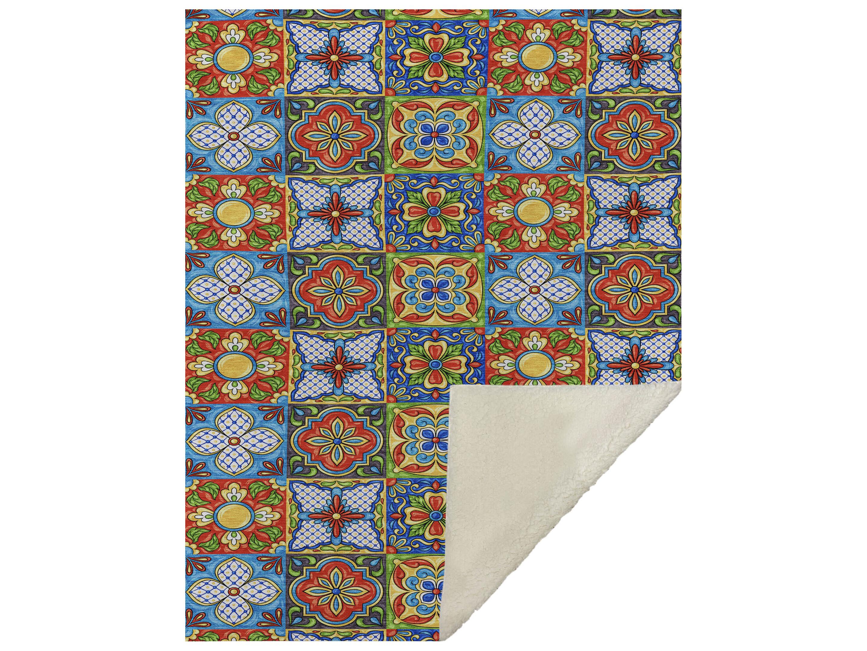 Dalyn Sherpa Multi Polyester Throw