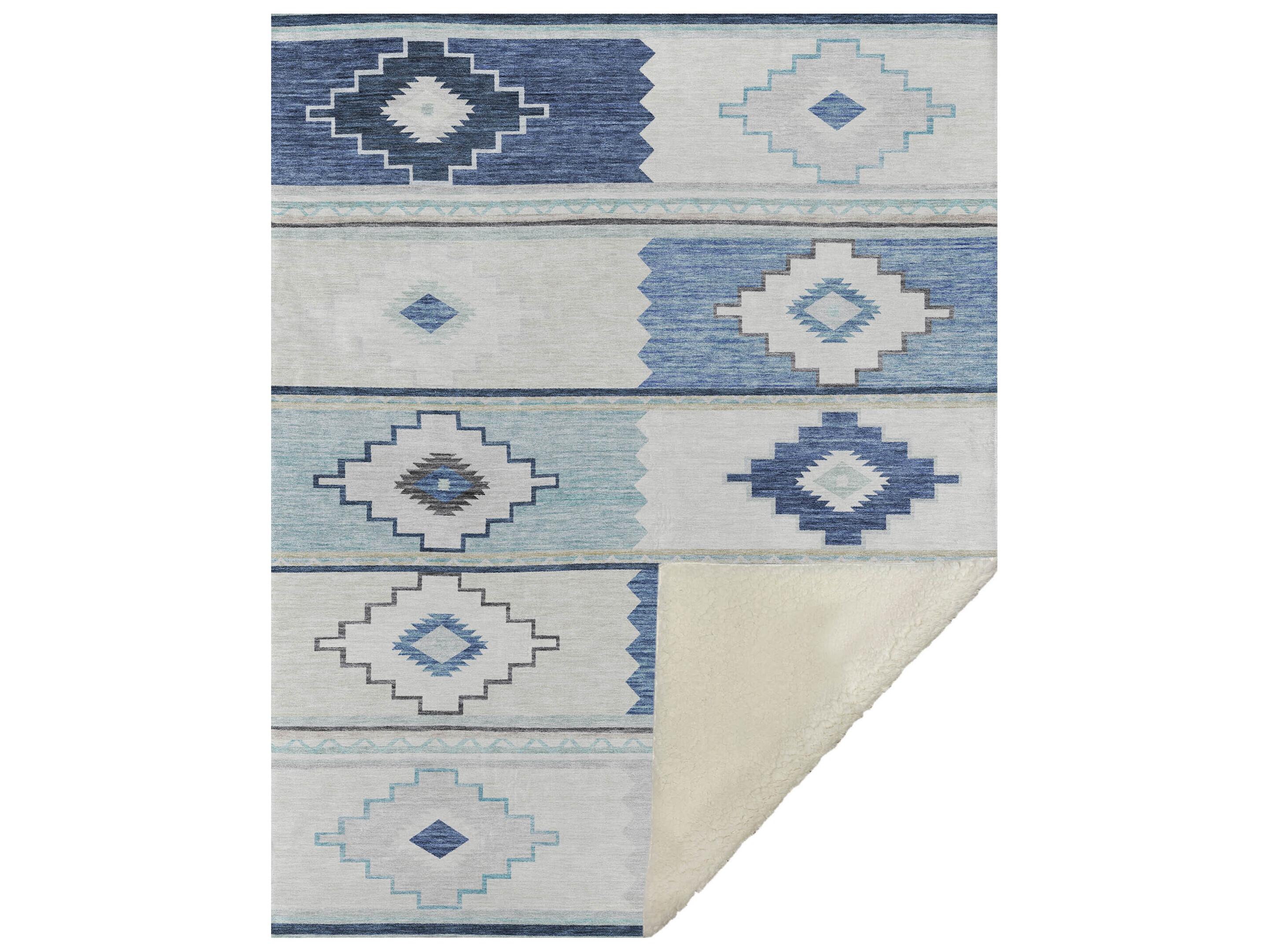 Dalyn Sherpa Ivory Polyester Throw