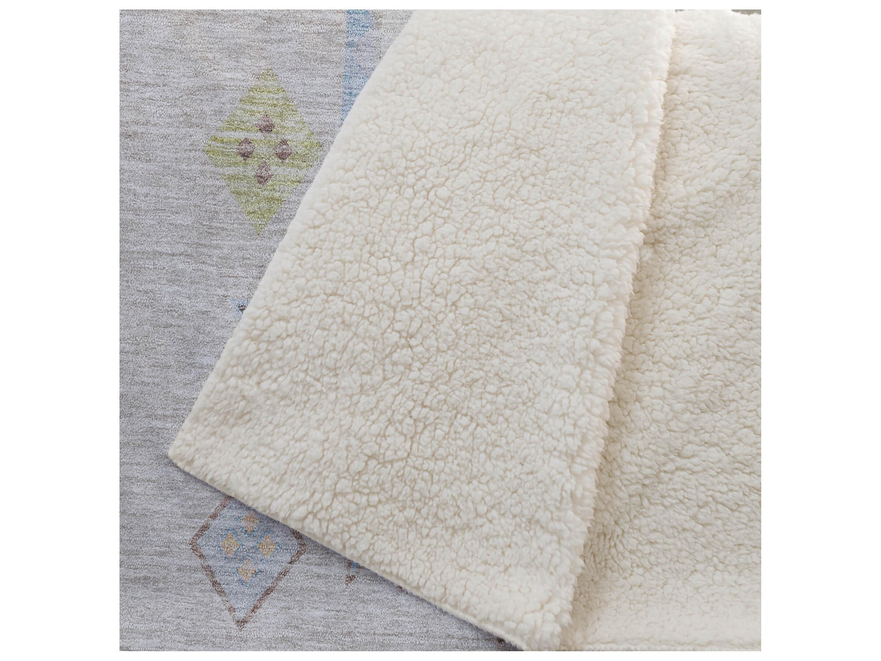 Dalyn Sherpa Taupe Polyester Throw