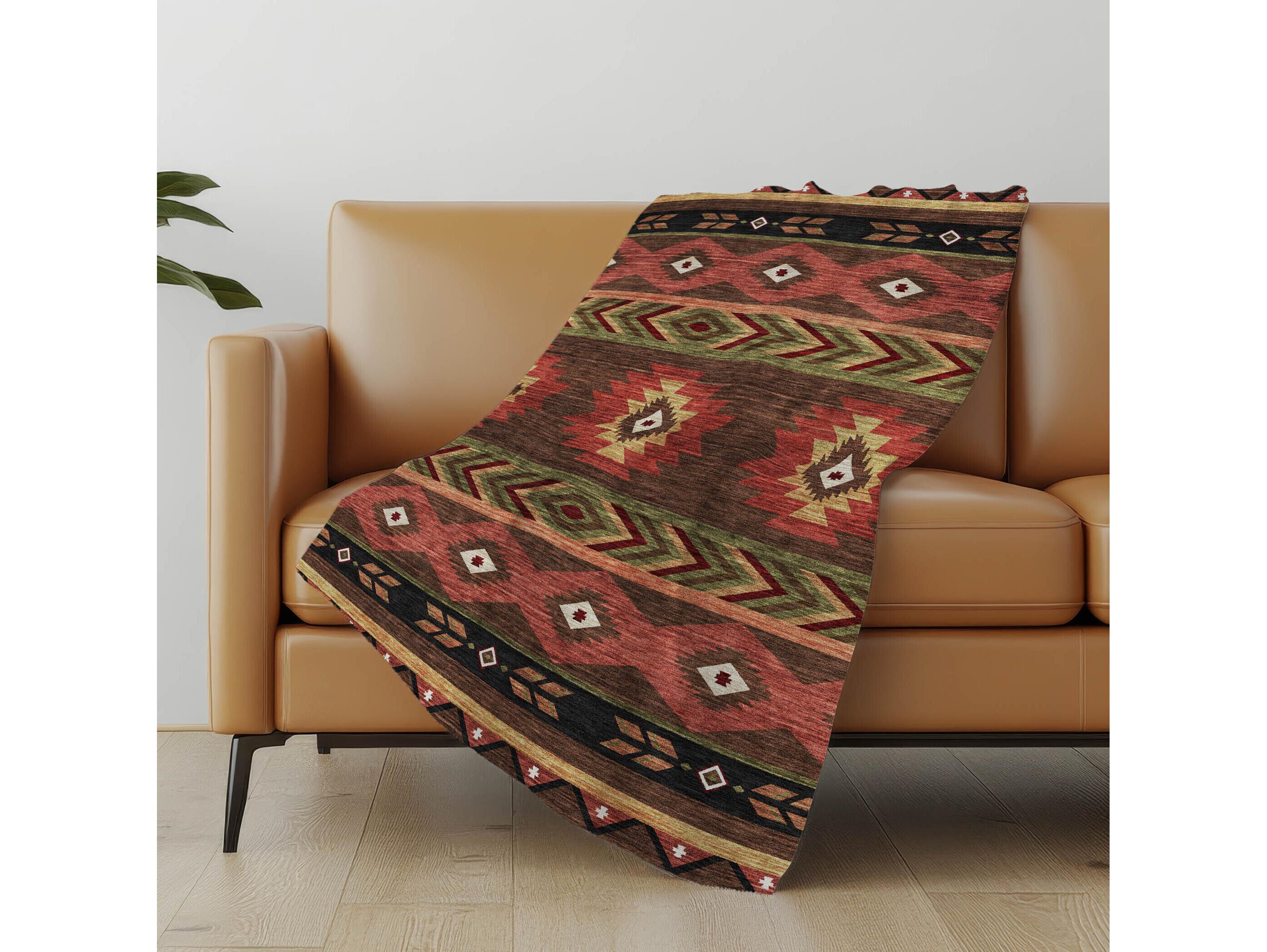 Dalyn Sherpa Brown Polyester Throw