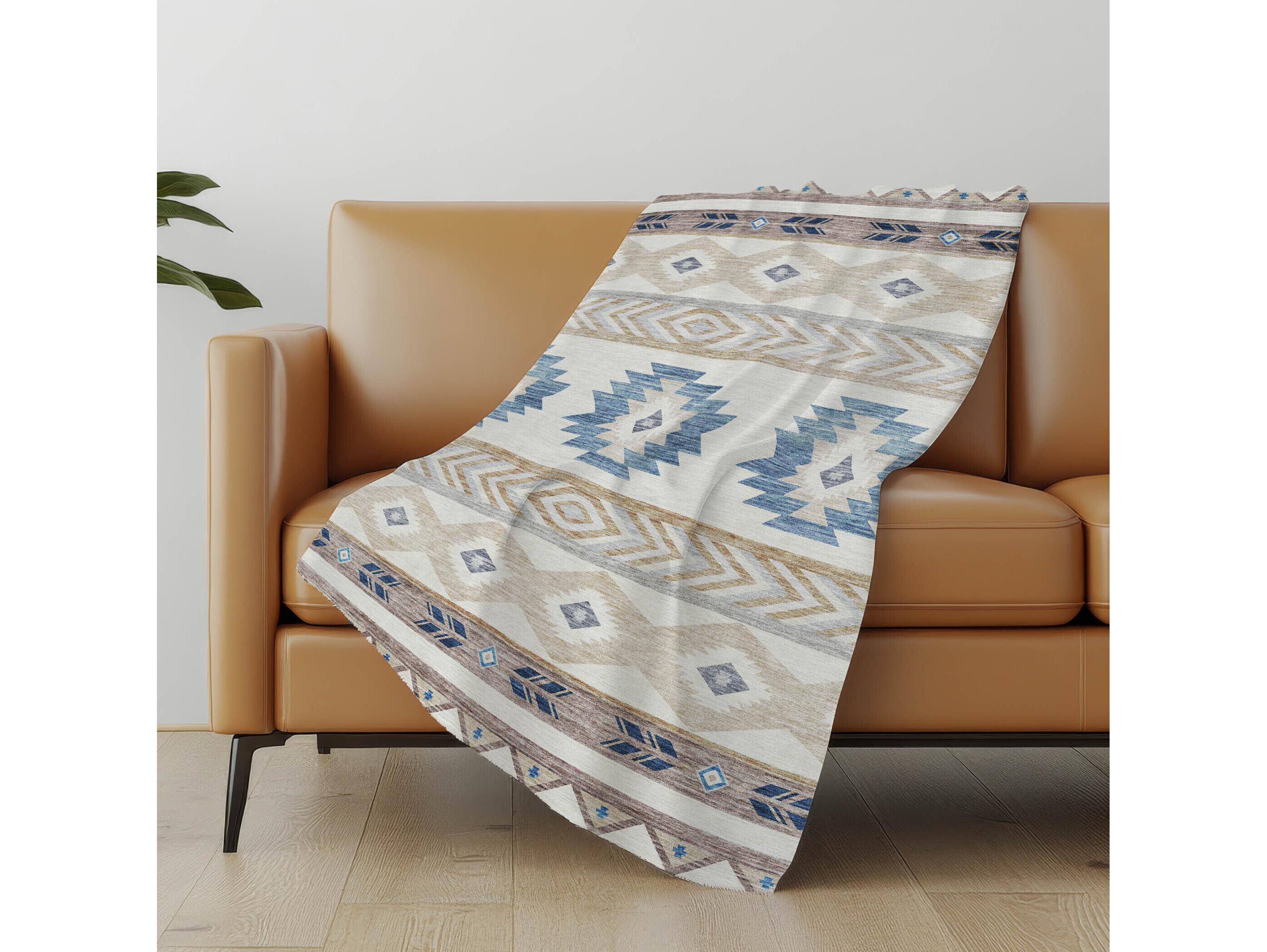 Dalyn Sherpa Ivory Polyester Throw