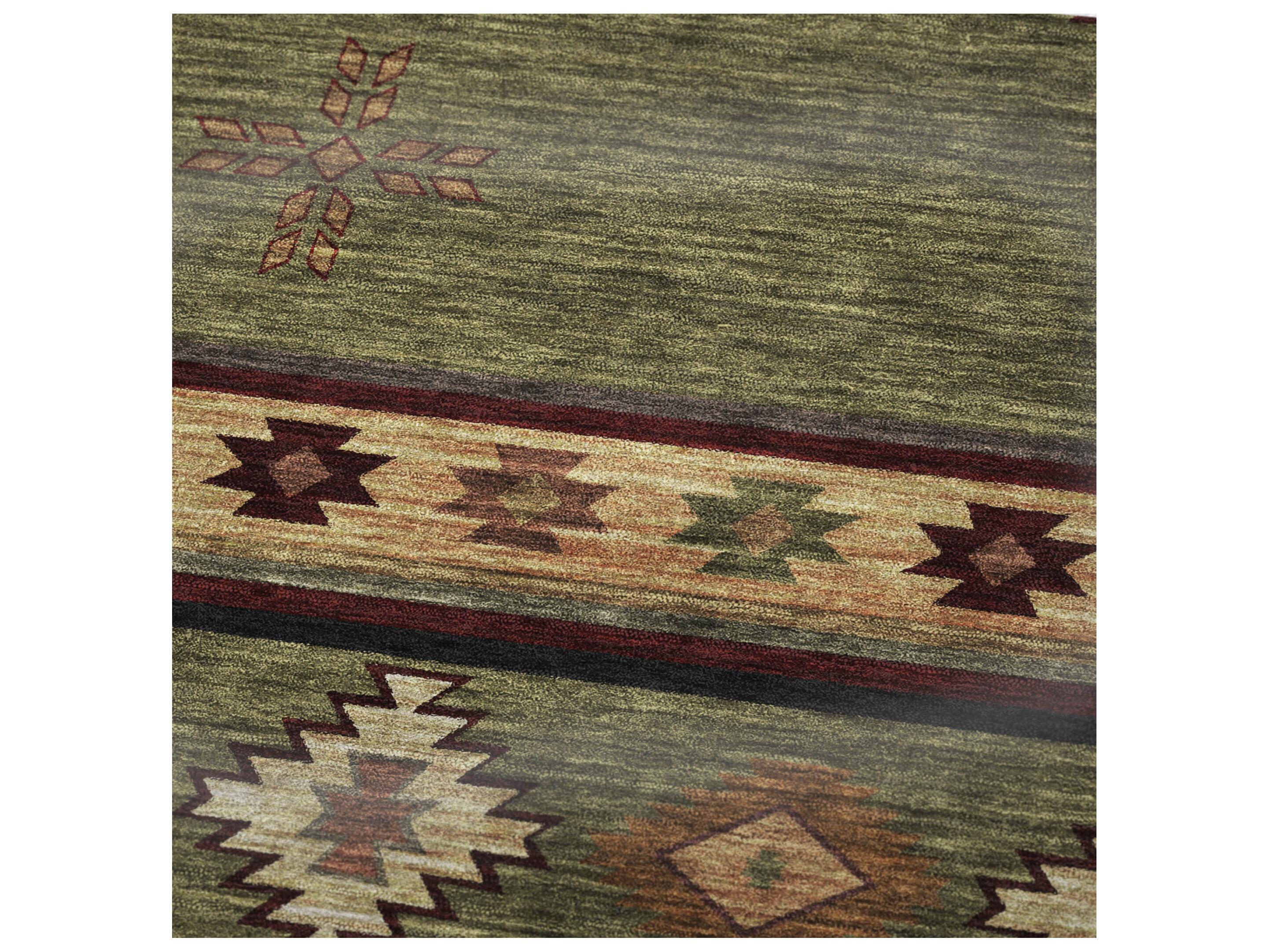 Dalyn Sherpa Green Polyester Throw