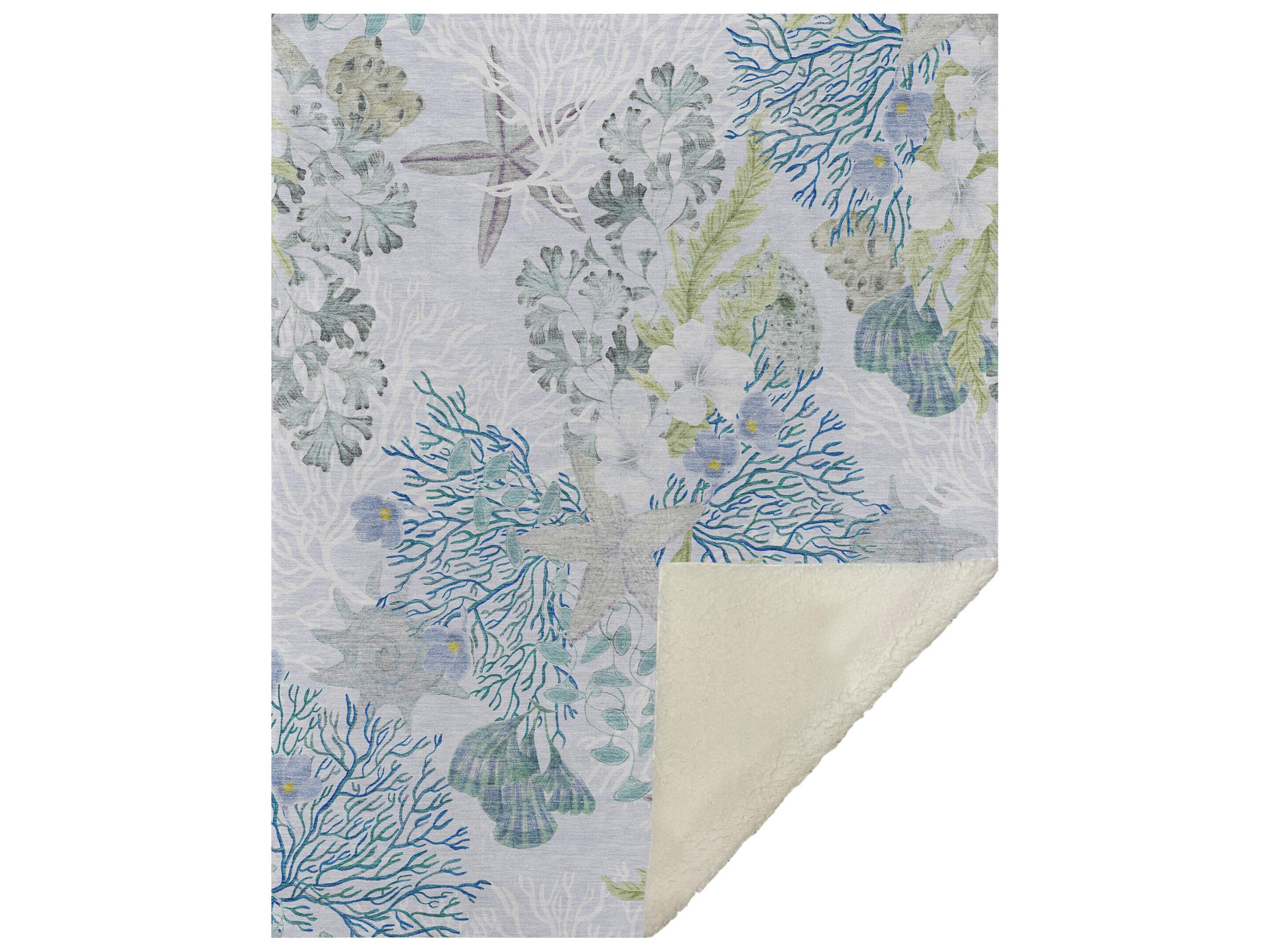 Dalyn Sherpa Gray Polyester Throw