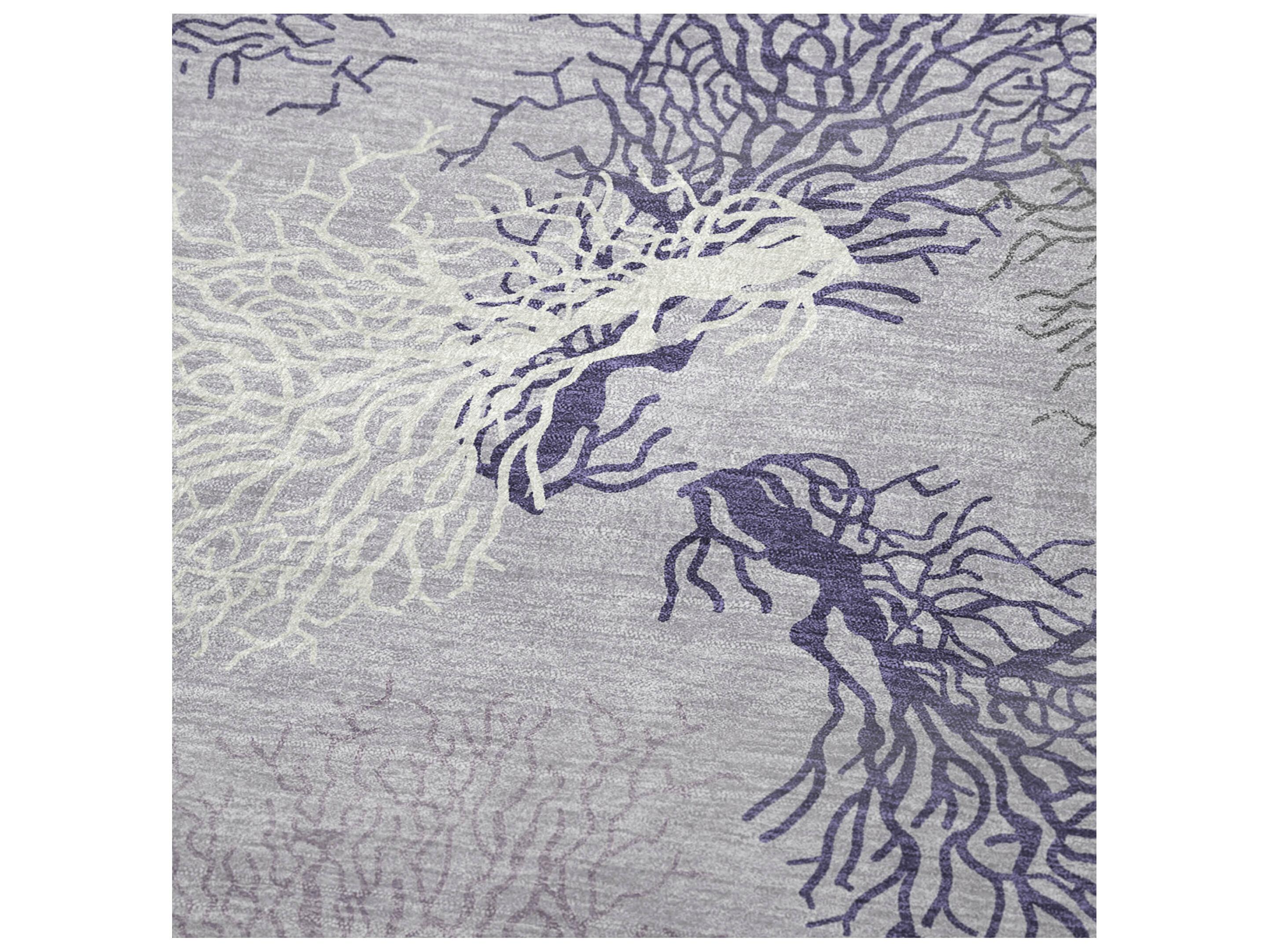 Dalyn Sherpa Purple Polyester Throw