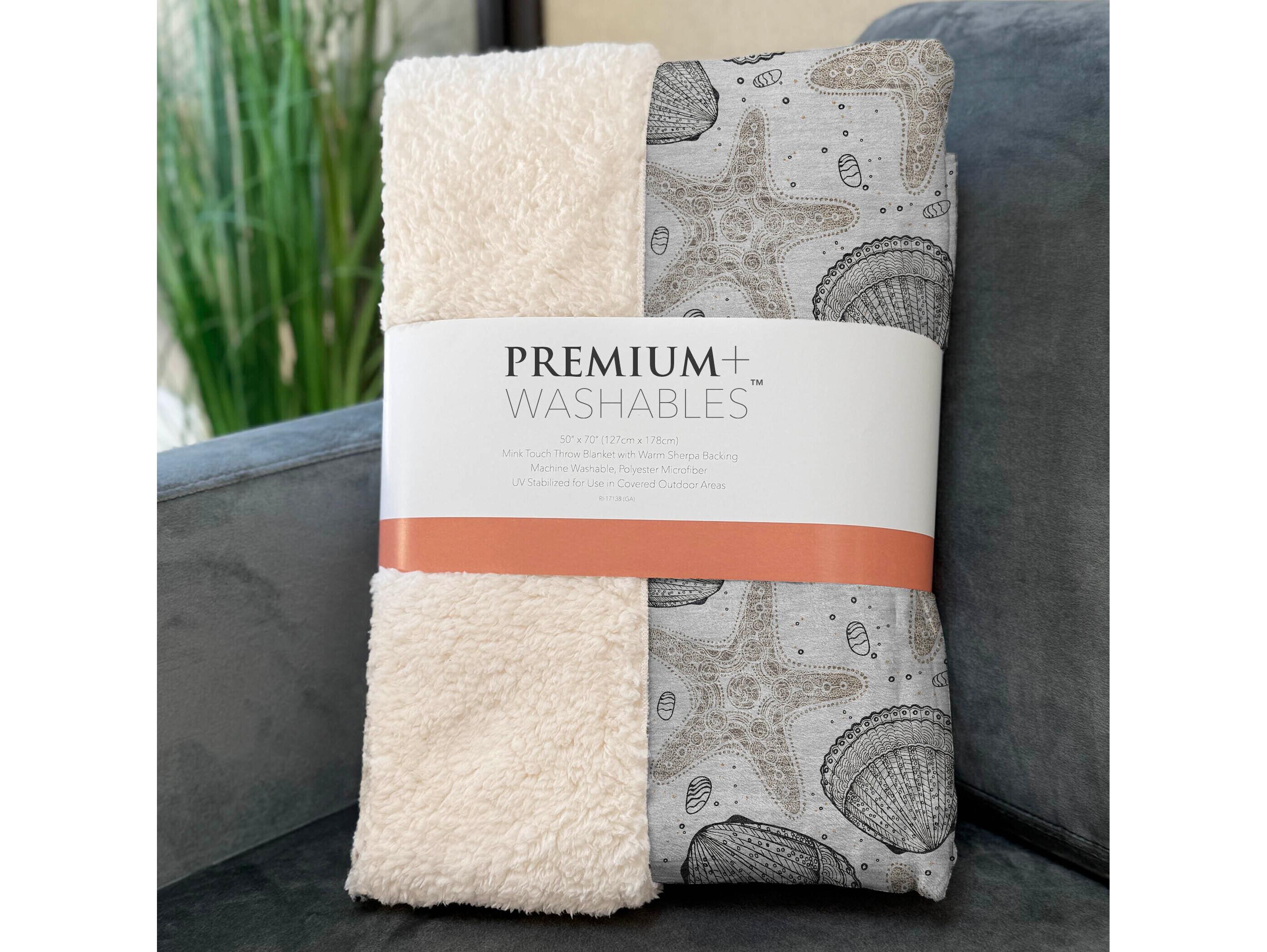 Dalyn Sherpa Gray Polyester Throw