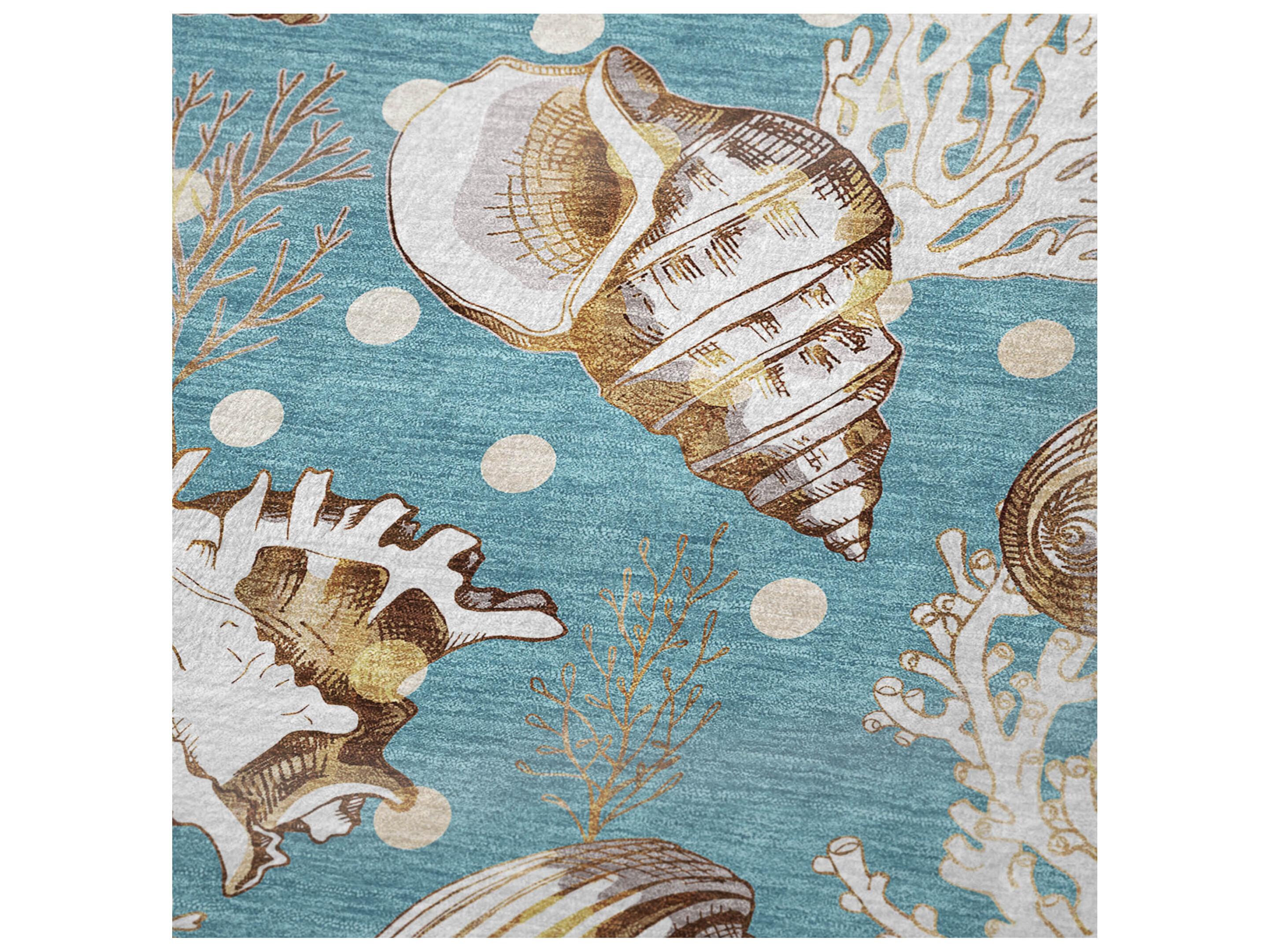 Dalyn Sherpa Teal Polyester Throw