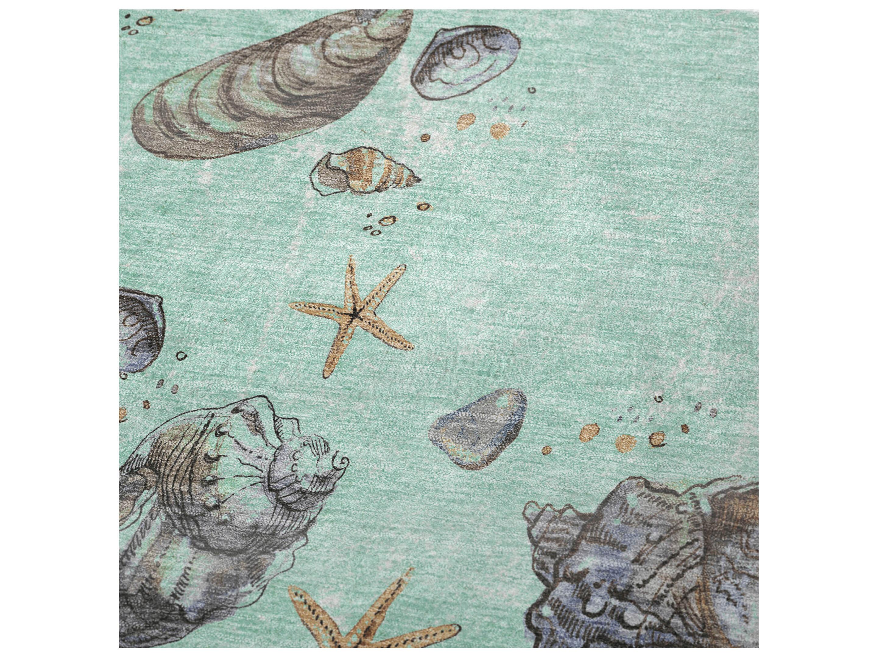 Dalyn Sherpa Green Polyester Throw