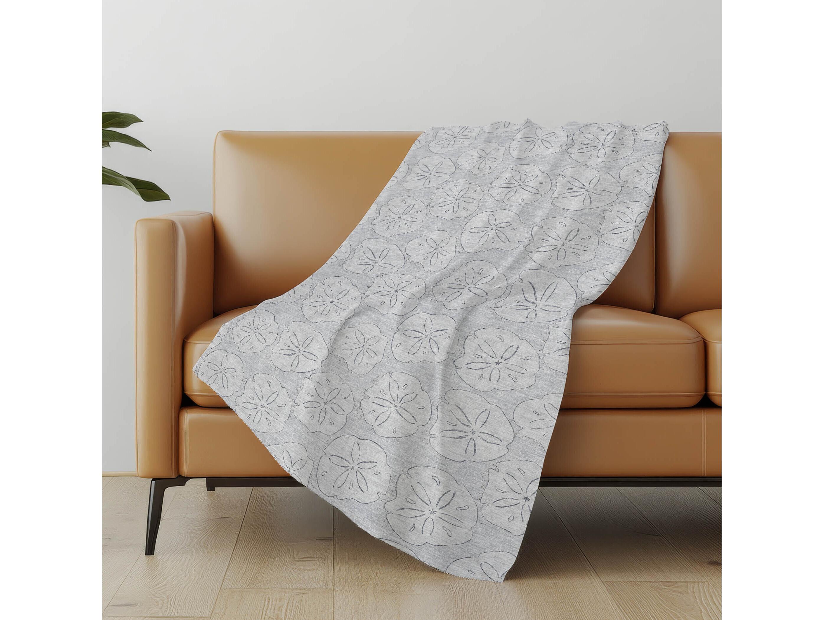 Dalyn Sherpa Gray Polyester Throw
