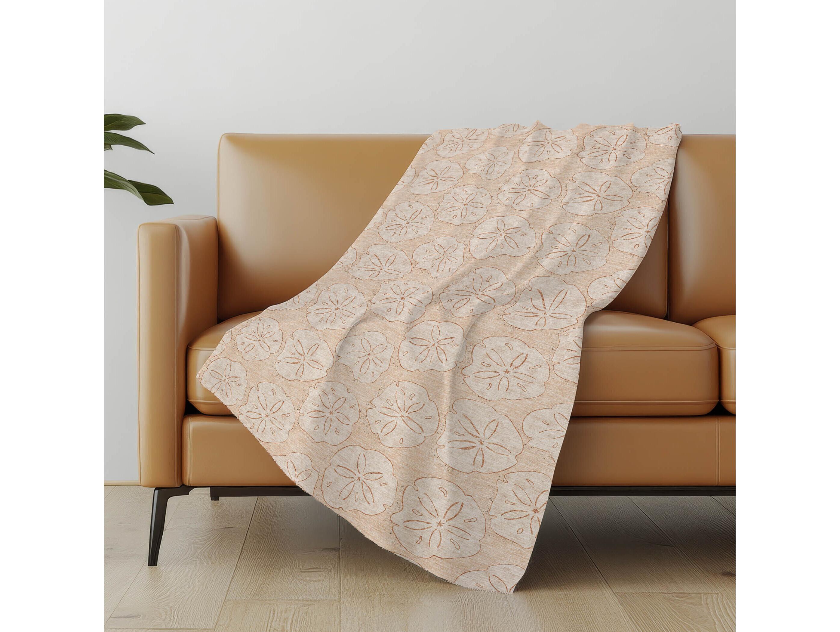 Dalyn Sherpa Orange Polyester Throw