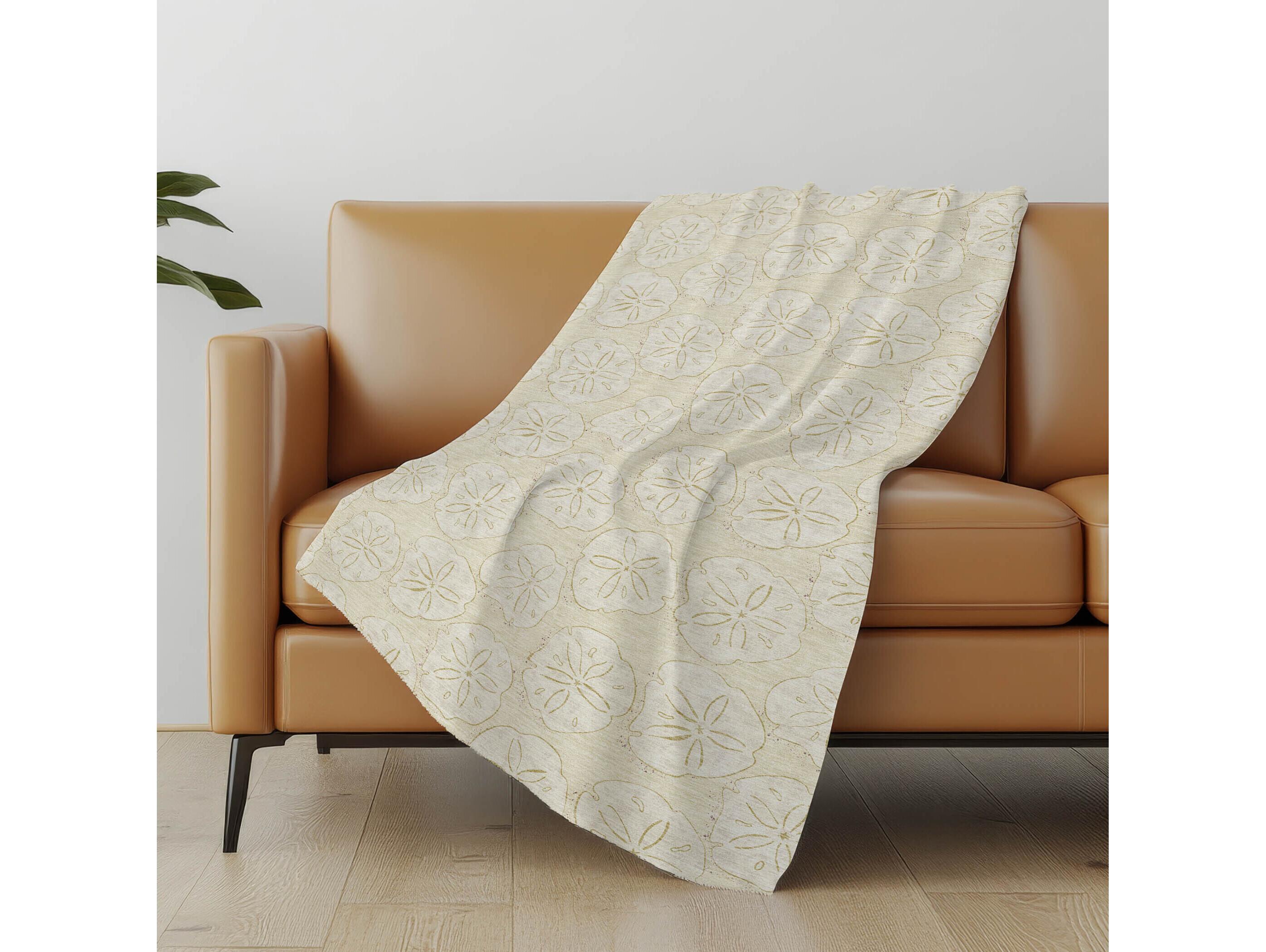 Dalyn Sherpa Ivory Polyester Throw