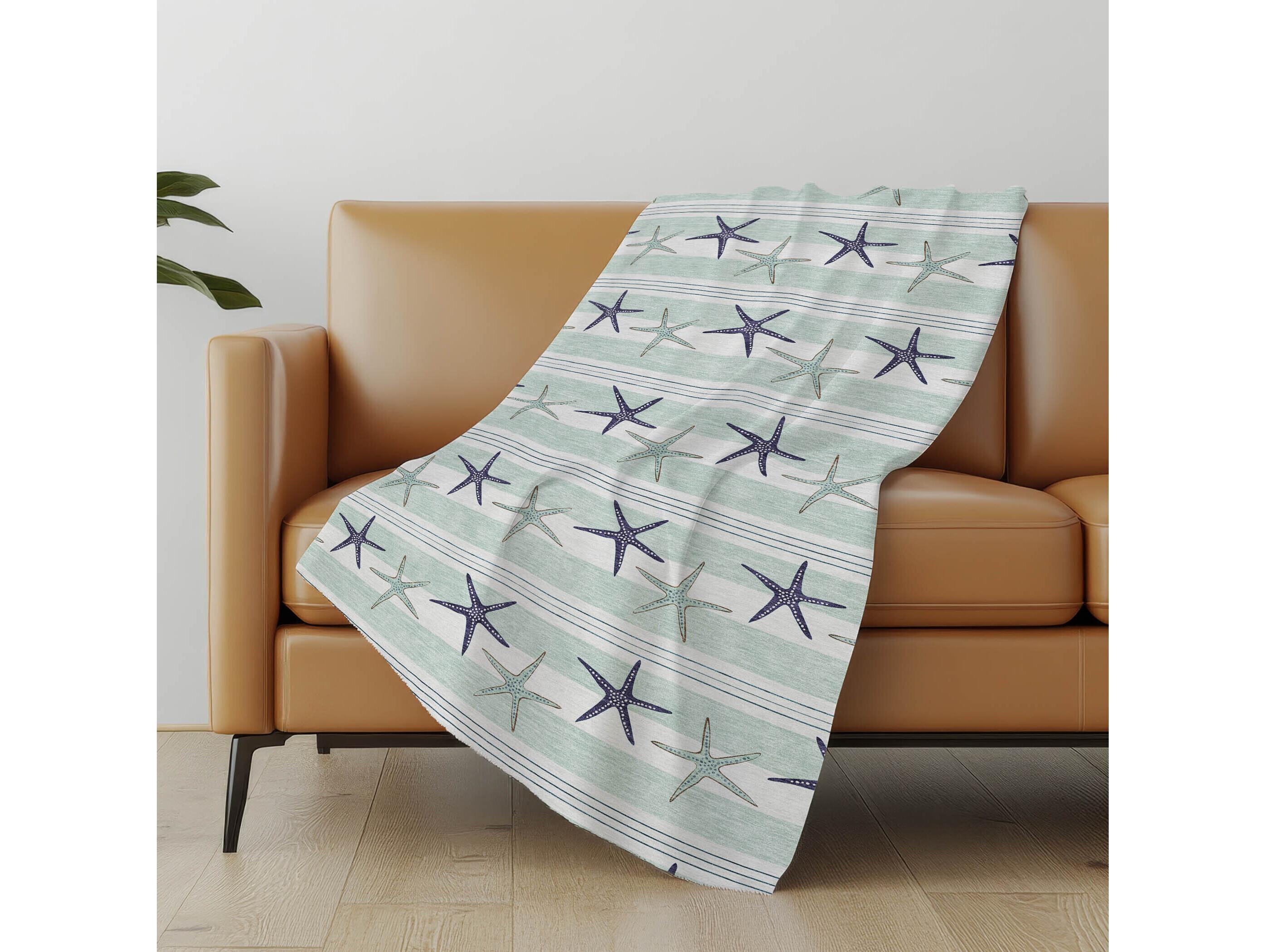 Dalyn Sherpa Blue Polyester Throw