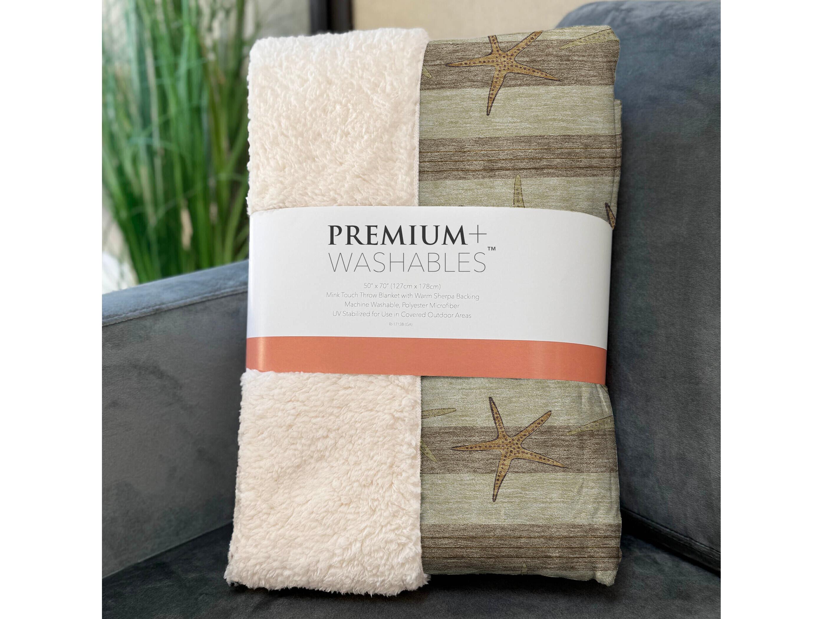Dalyn Sherpa Beige Polyester Throw