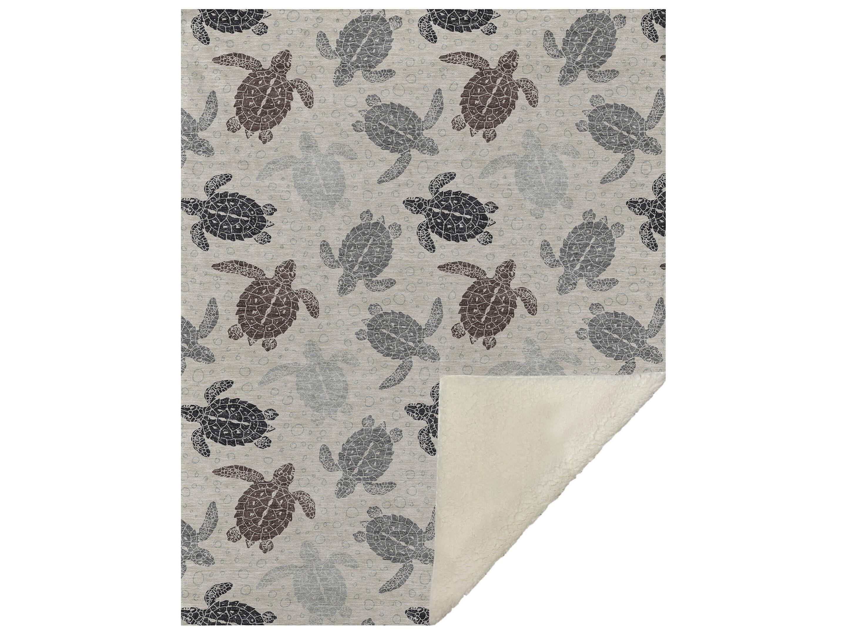 Dalyn Sherpa Beige Polyester Throw