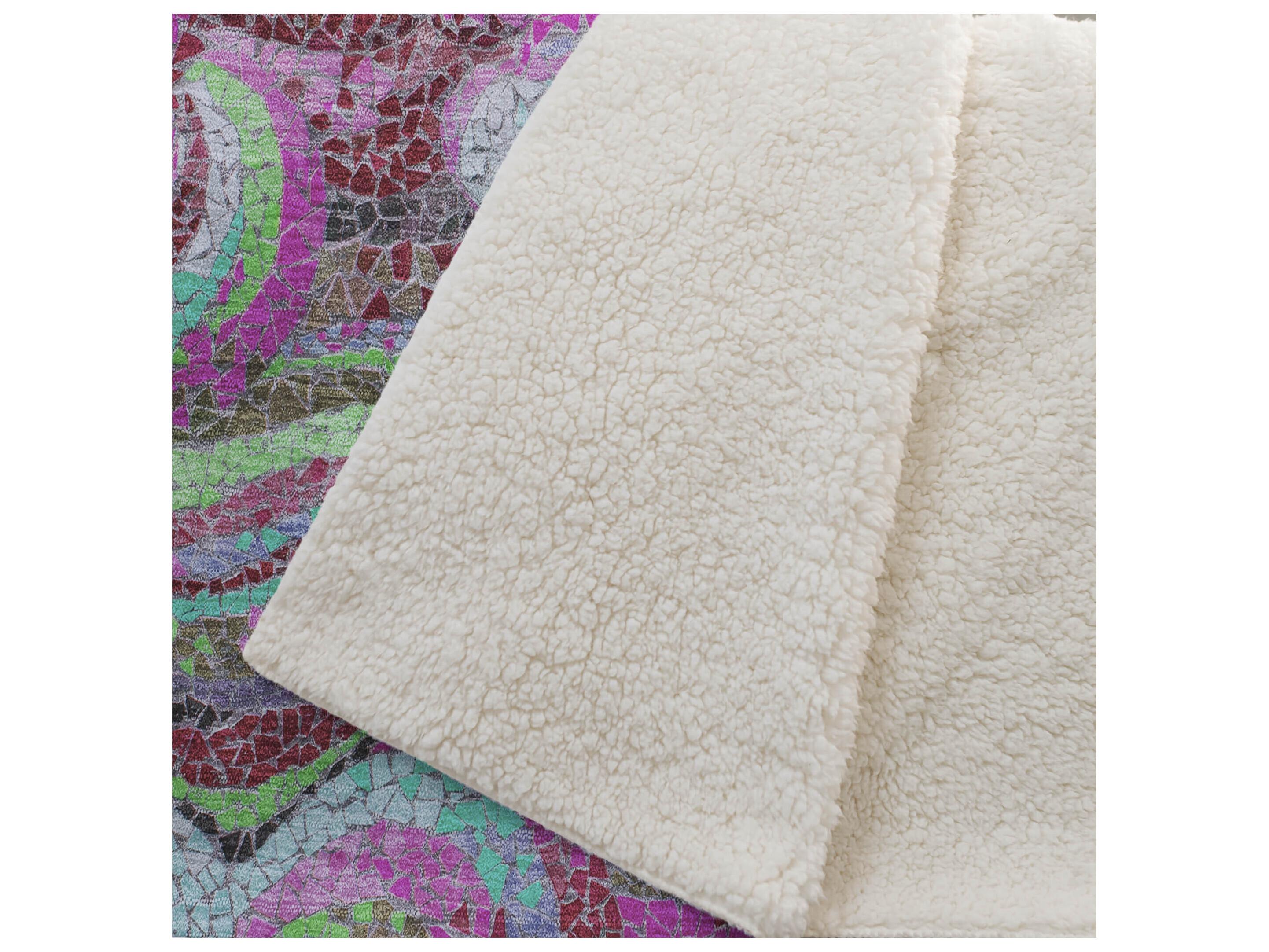 Dalyn Sherpa Red Polyester Throw