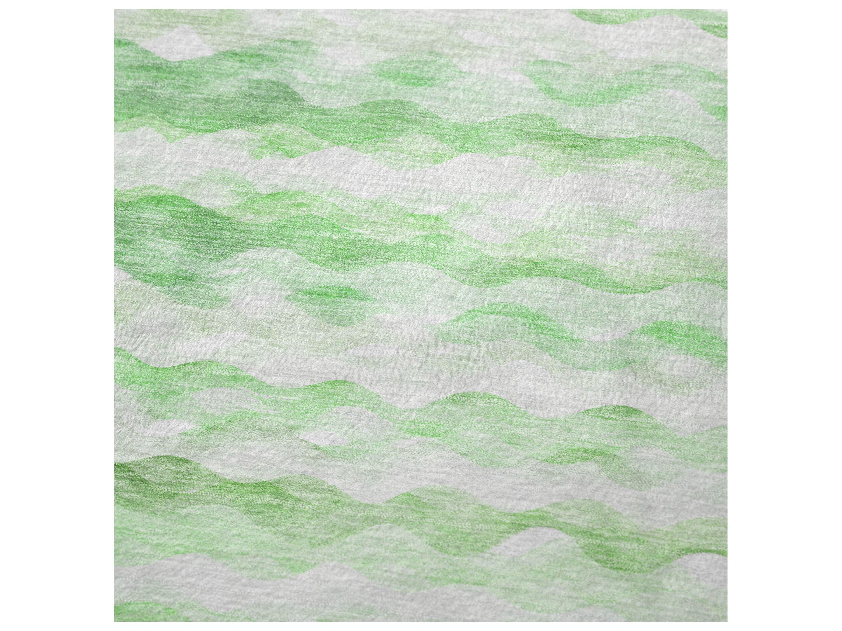 Dalyn Sherpa Green Polyester Throw