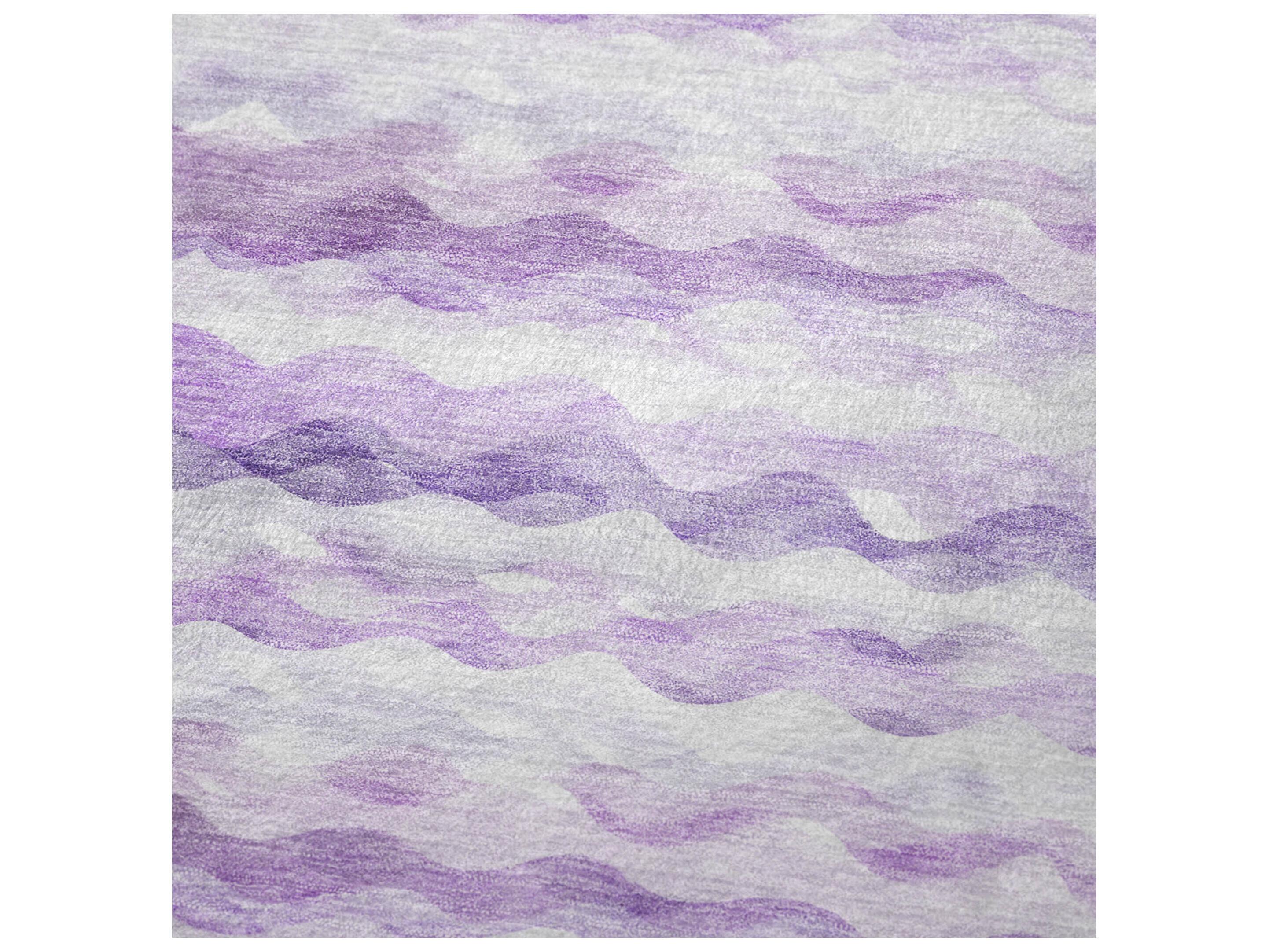 Dalyn Sherpa Purple Polyester Throw