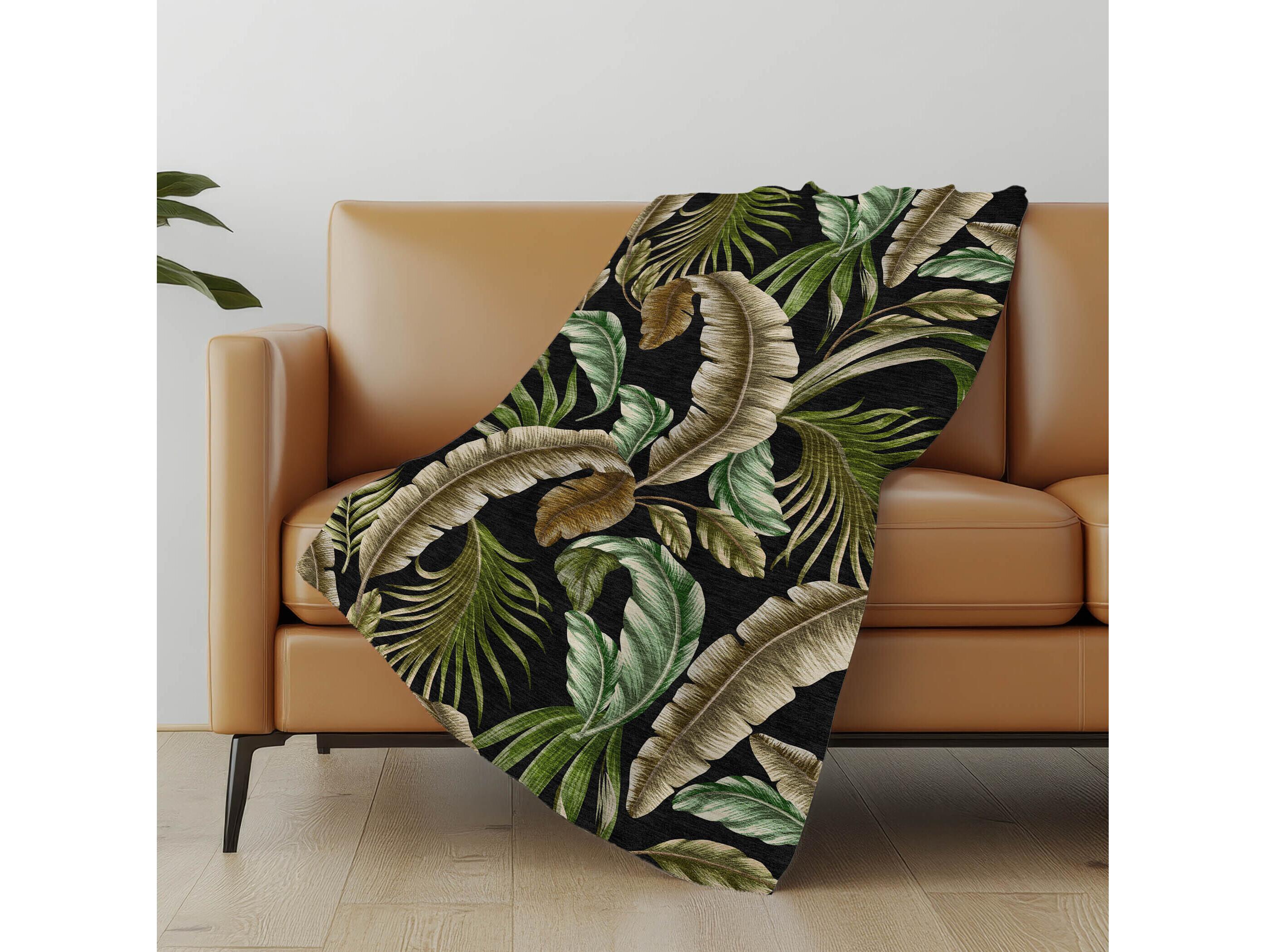 Dalyn Sherpa Black Polyester Throw