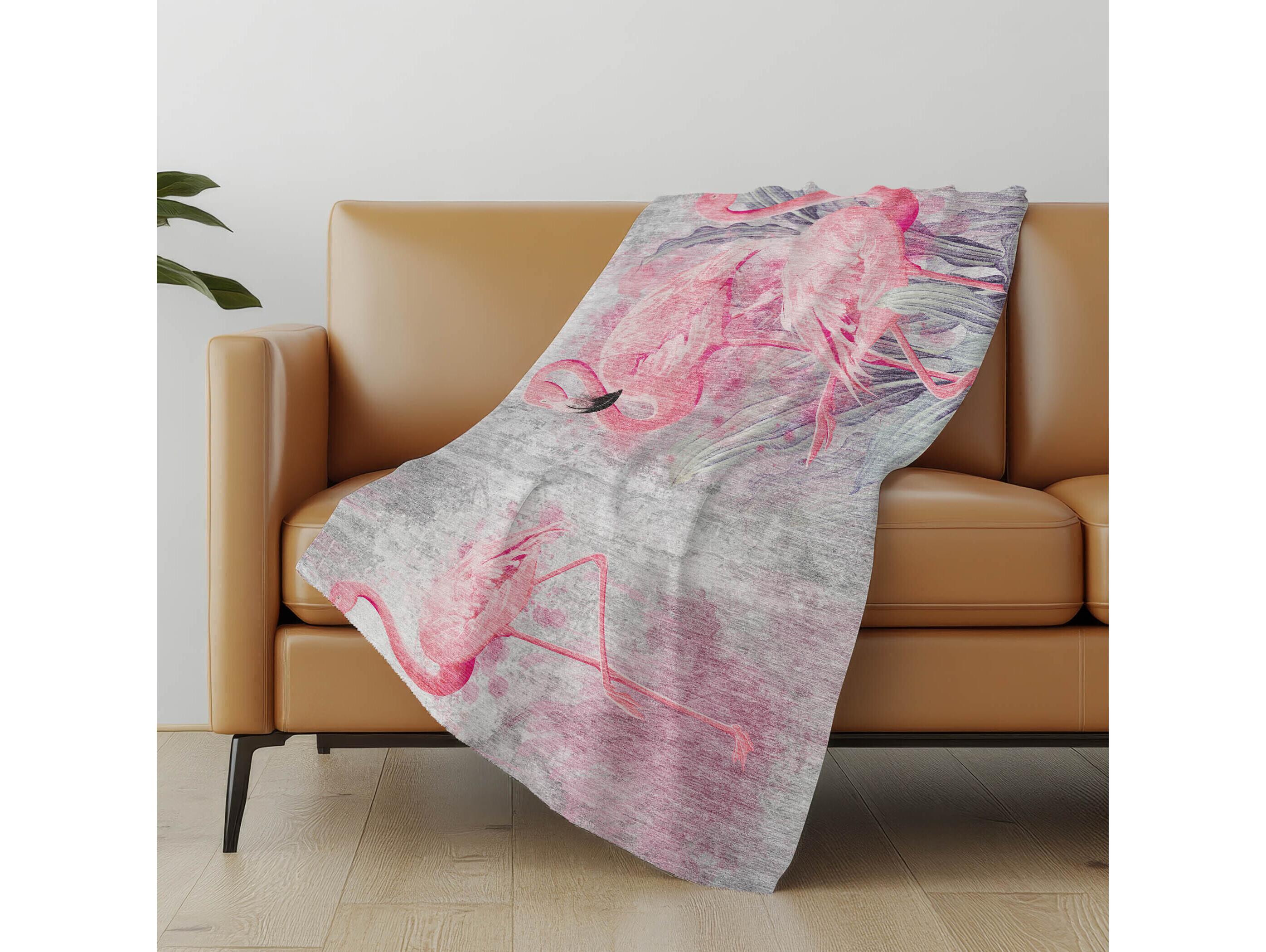 Dalyn Sherpa Gray Polyester Throw